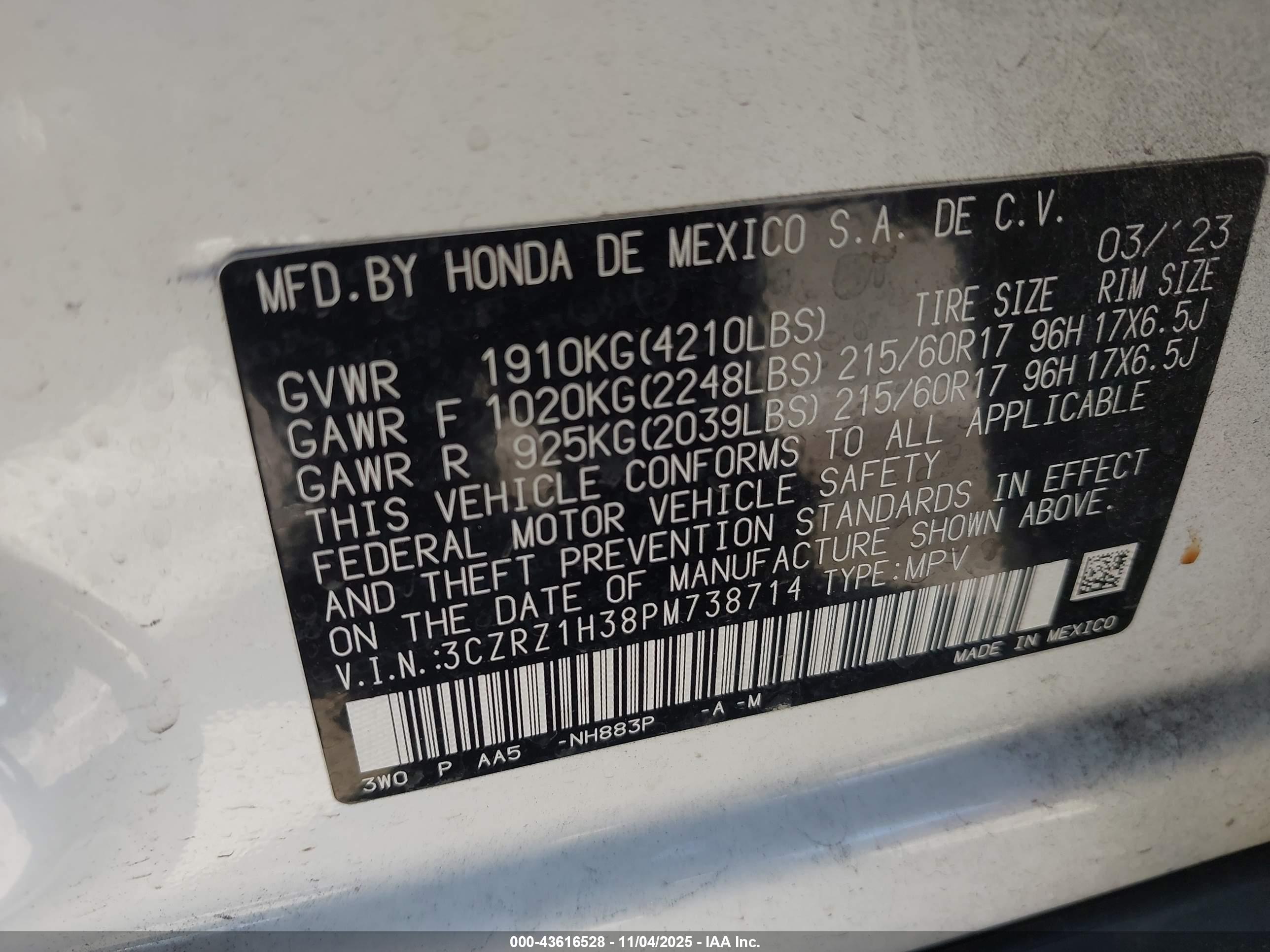HONDA HR-V image 9