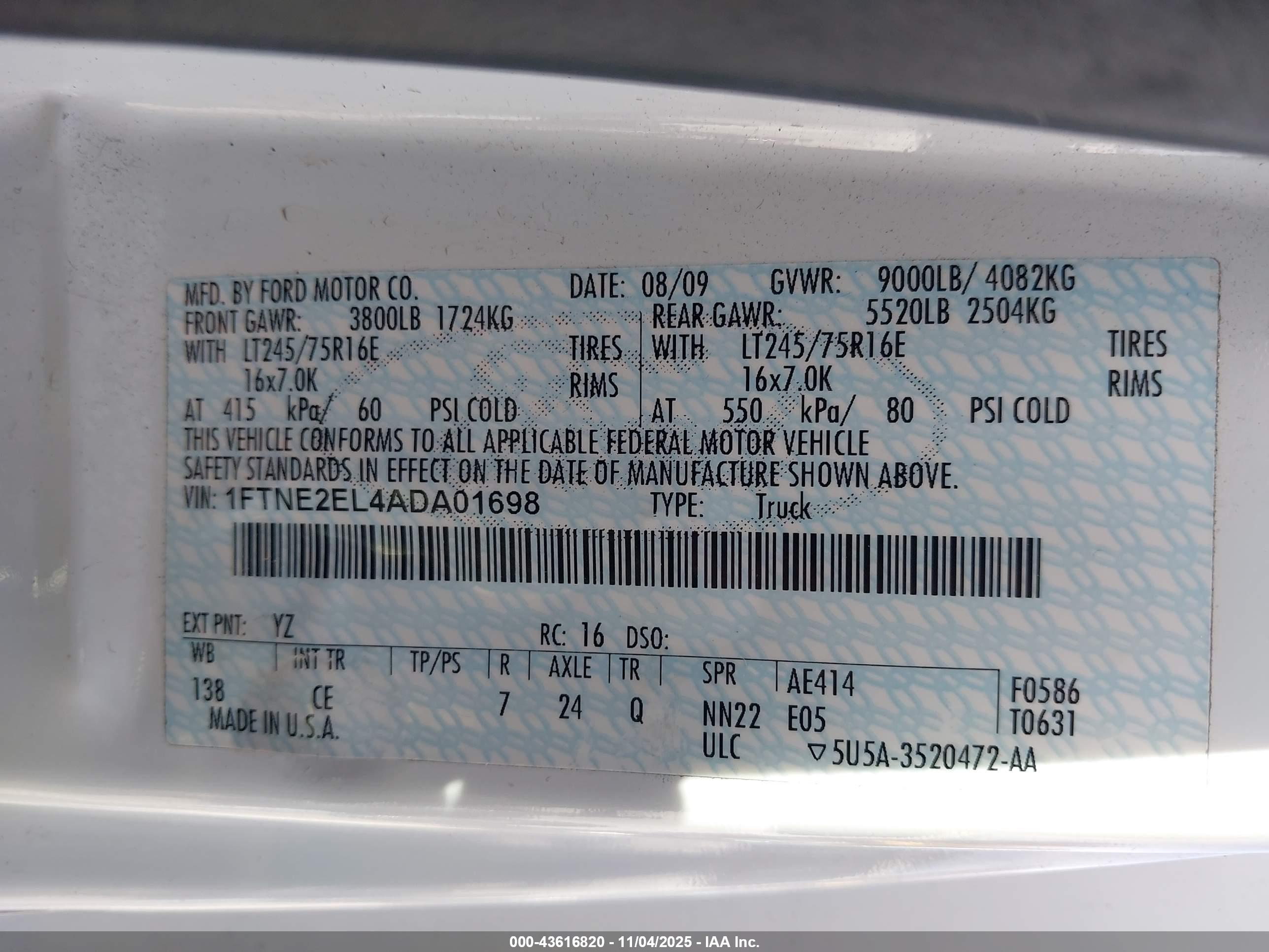 FORD E-250 image 9