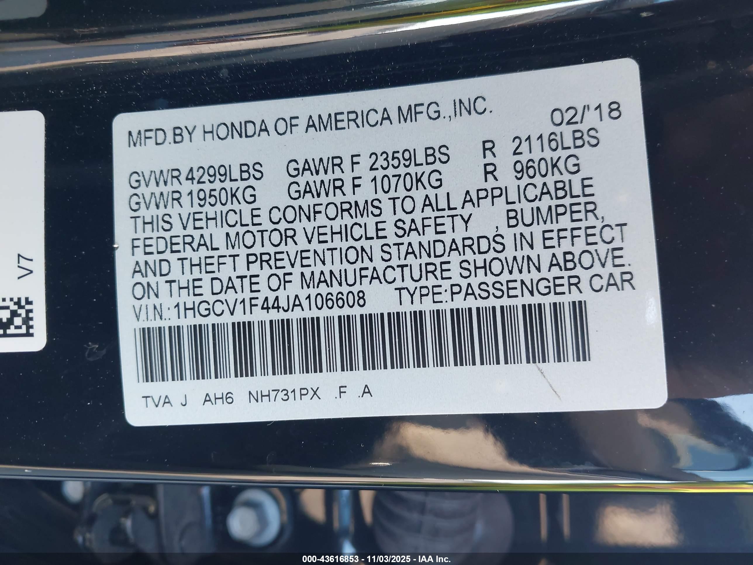 HONDA ACCORD image 9