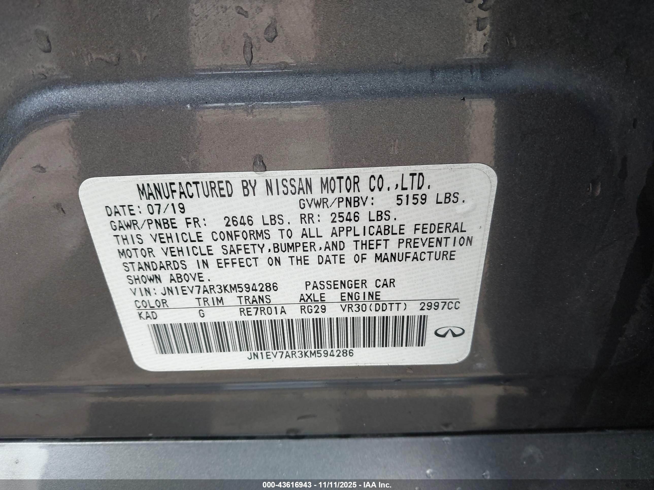 INFINITI Q50 image 9