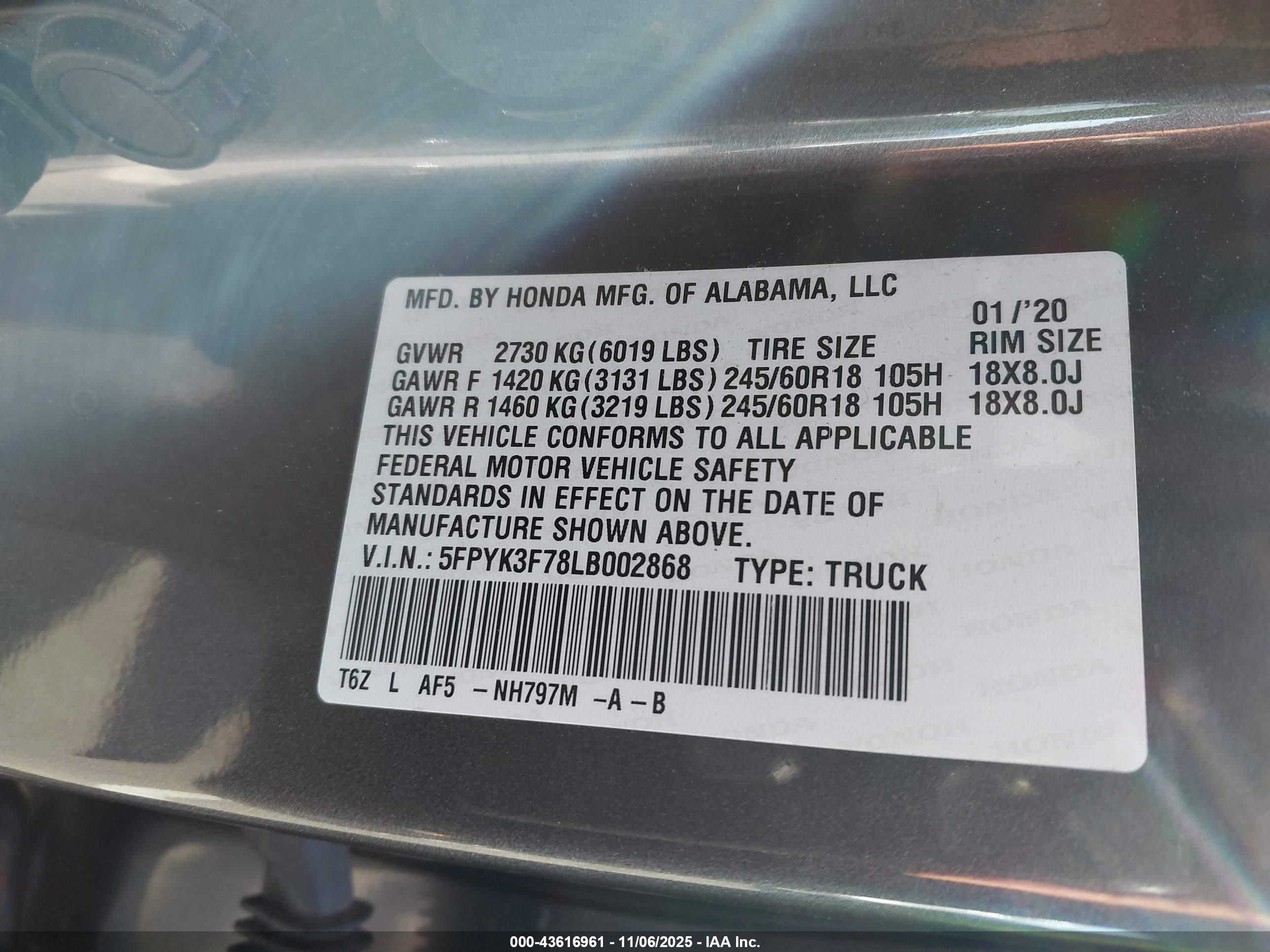 HONDA RIDGELINE image 9