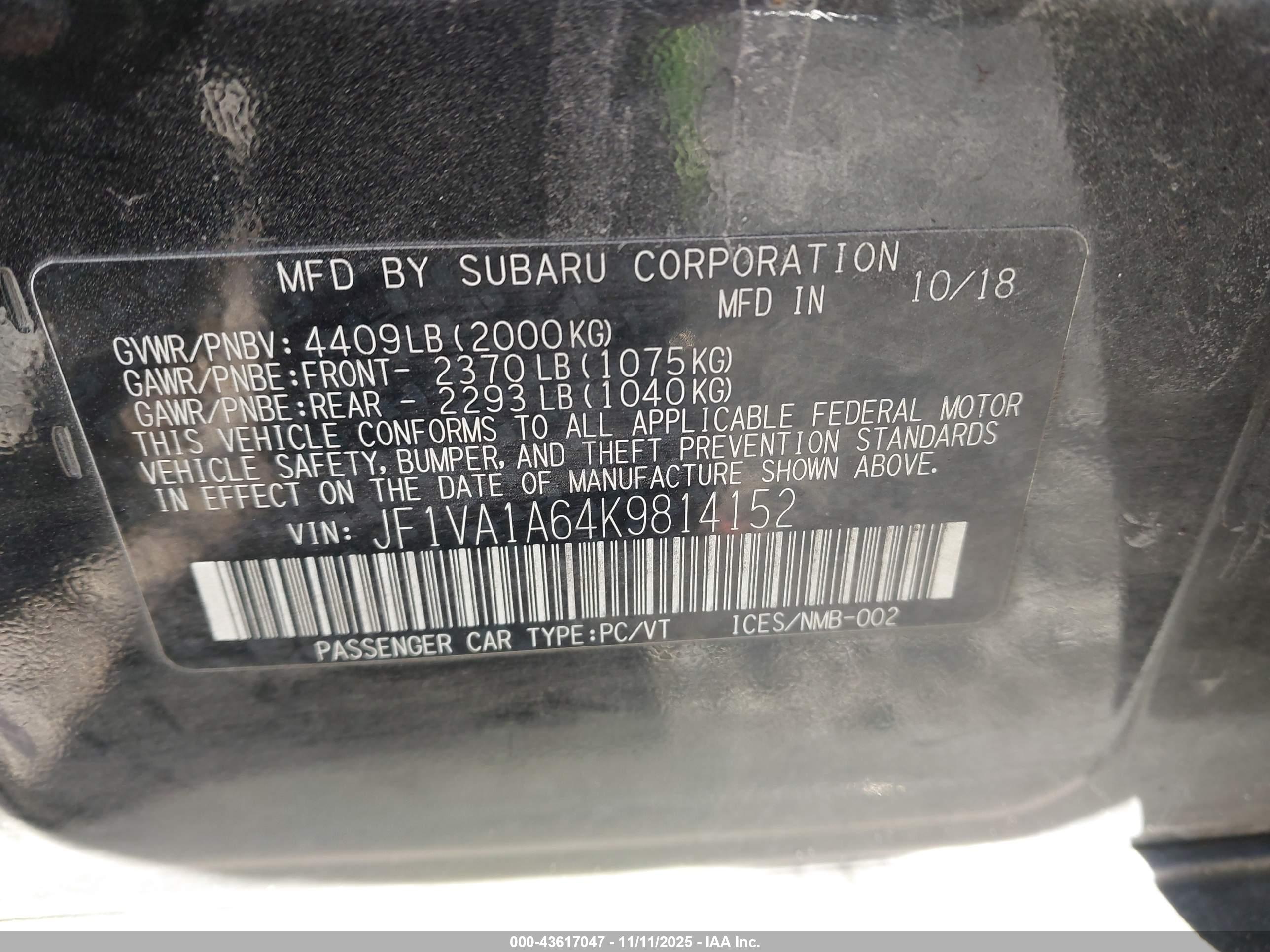 SUBARU WRX image 9