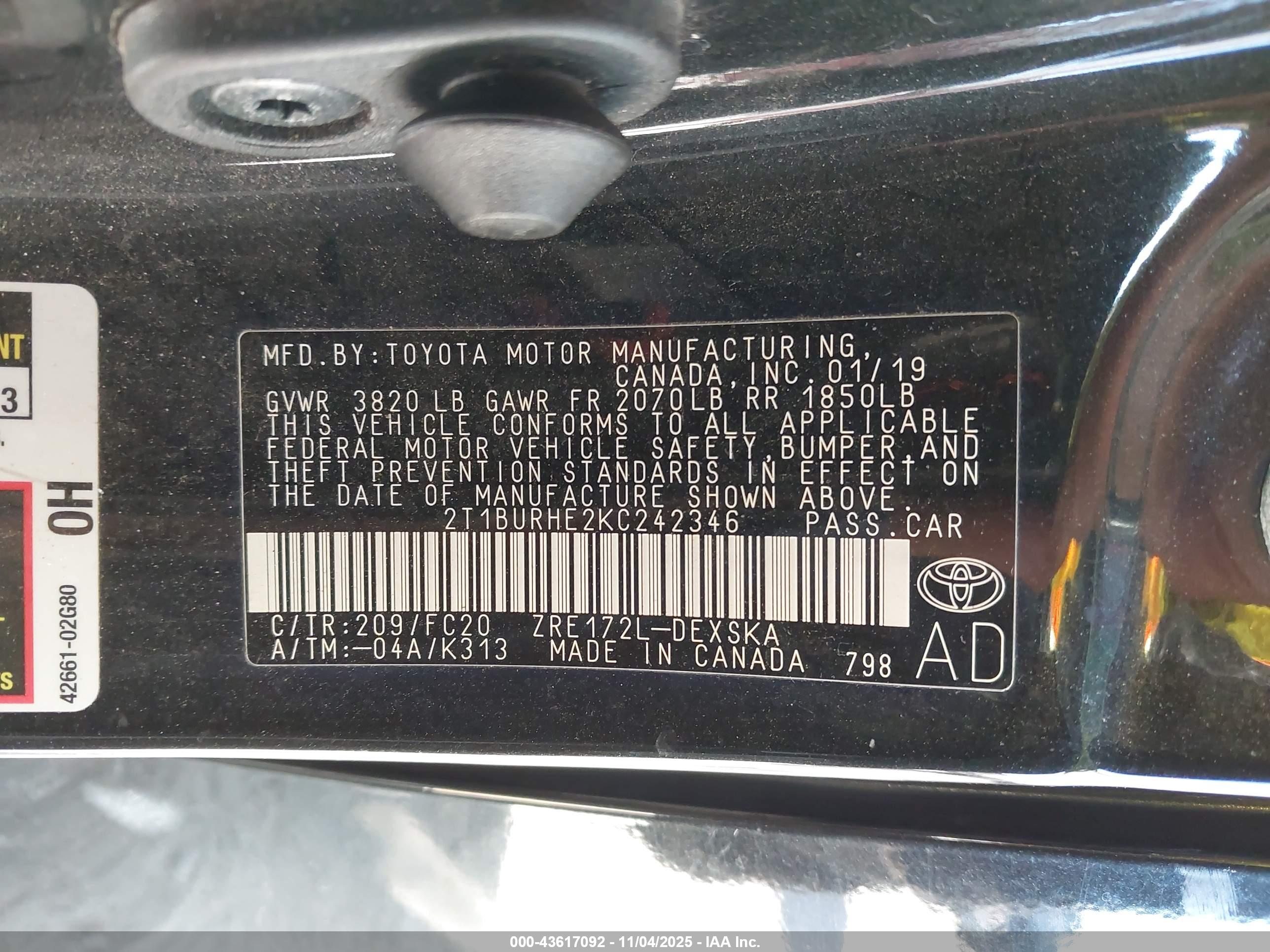 TOYOTA COROLLA image 9