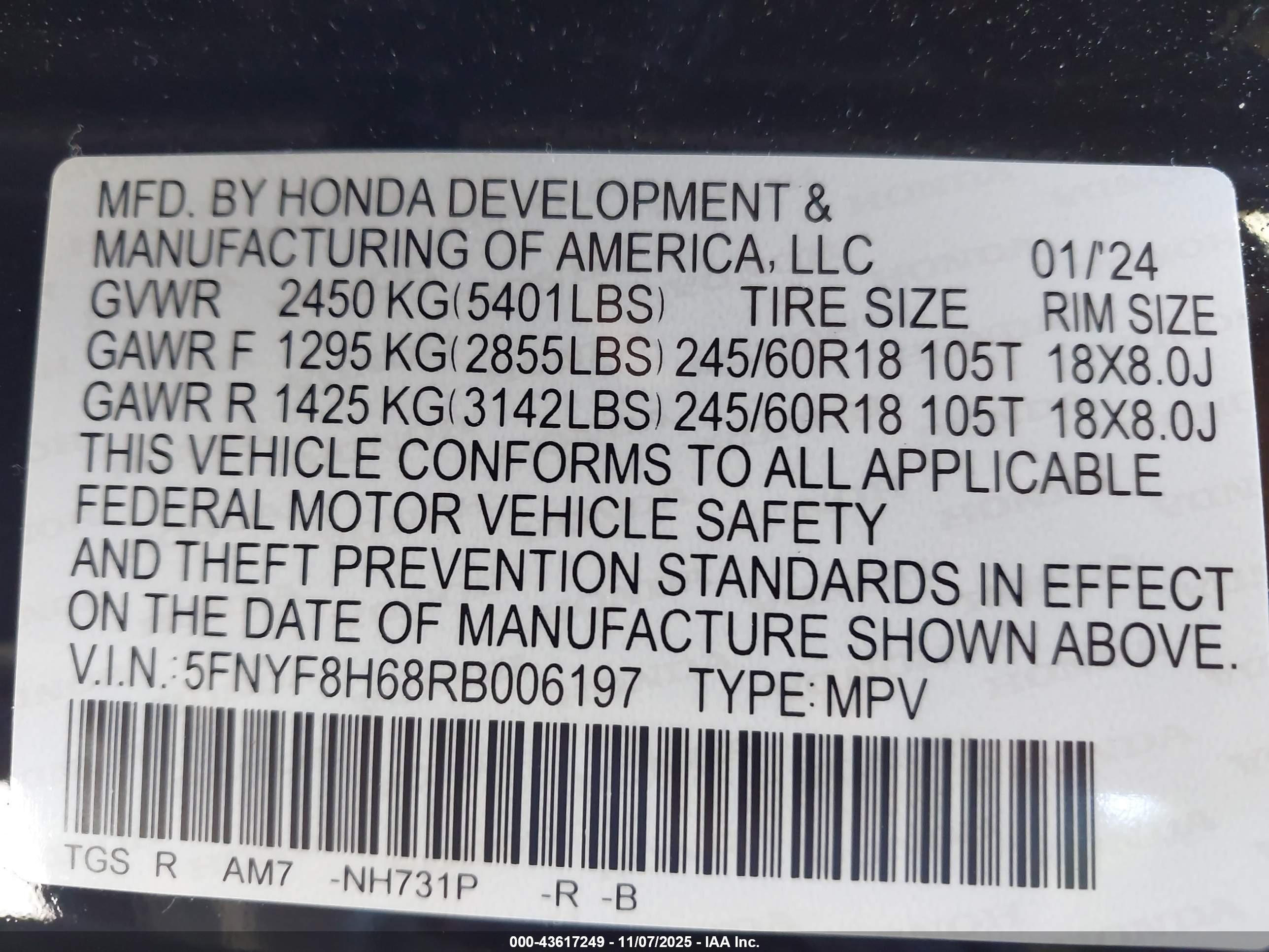 HONDA PASSPORT image 9