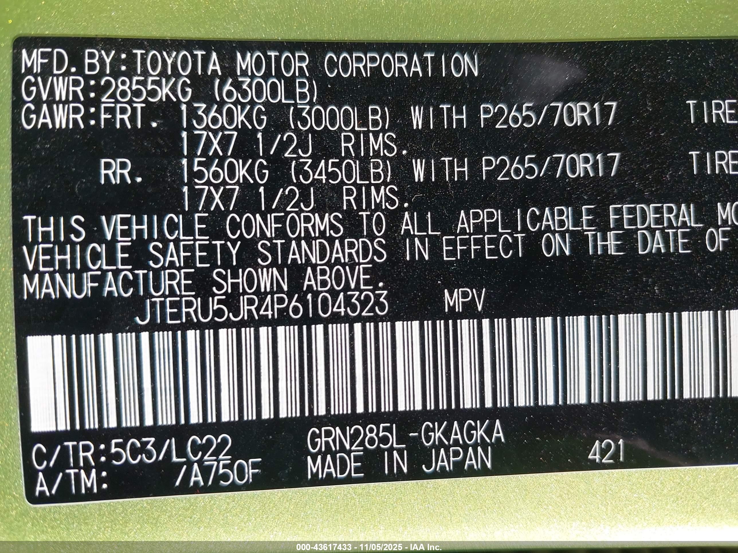 TOYOTA 4RUNNER image 9