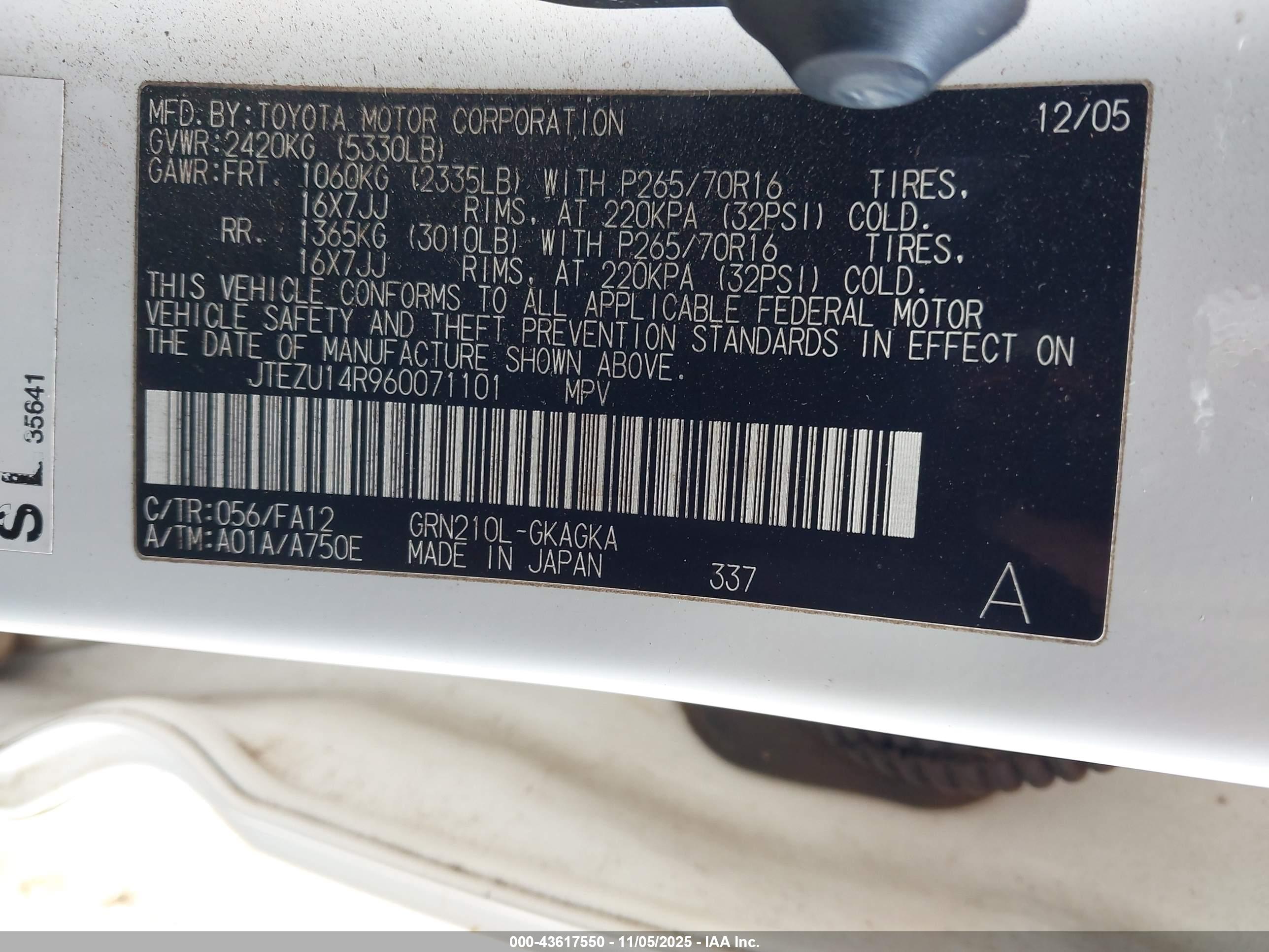 TOYOTA 4RUNNER image 9