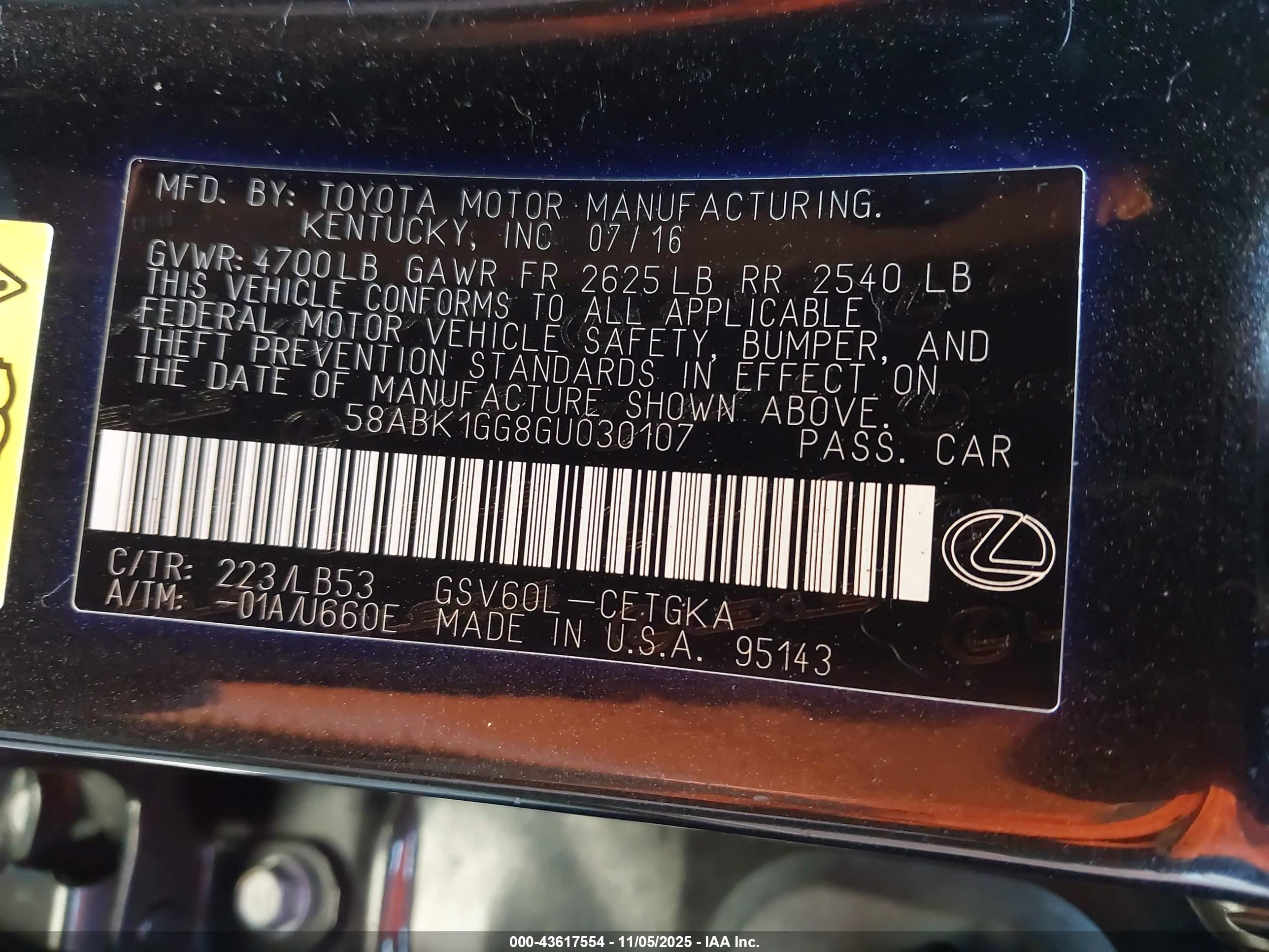 LEXUS ES image 9