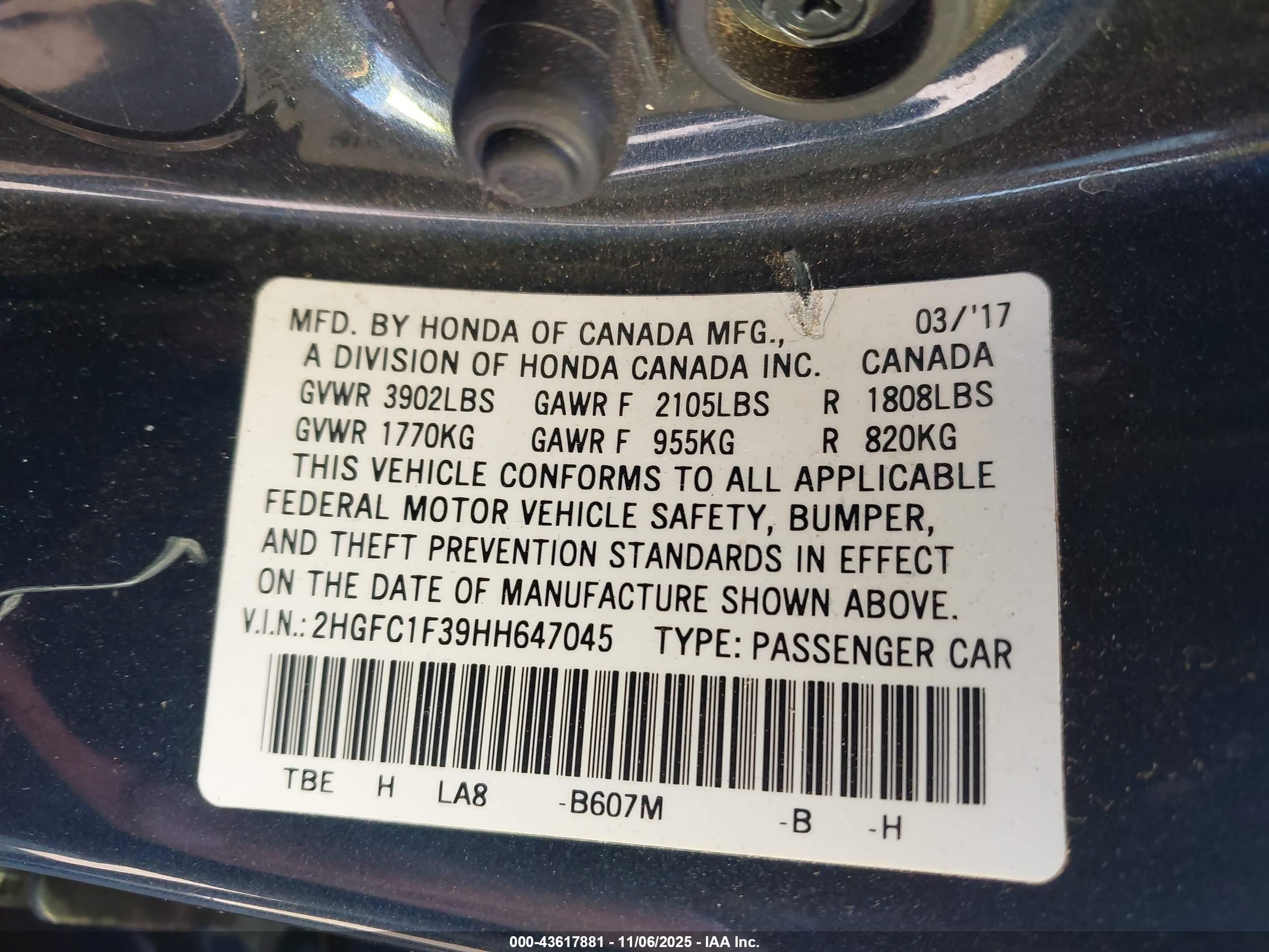 HONDA CIVIC image 9