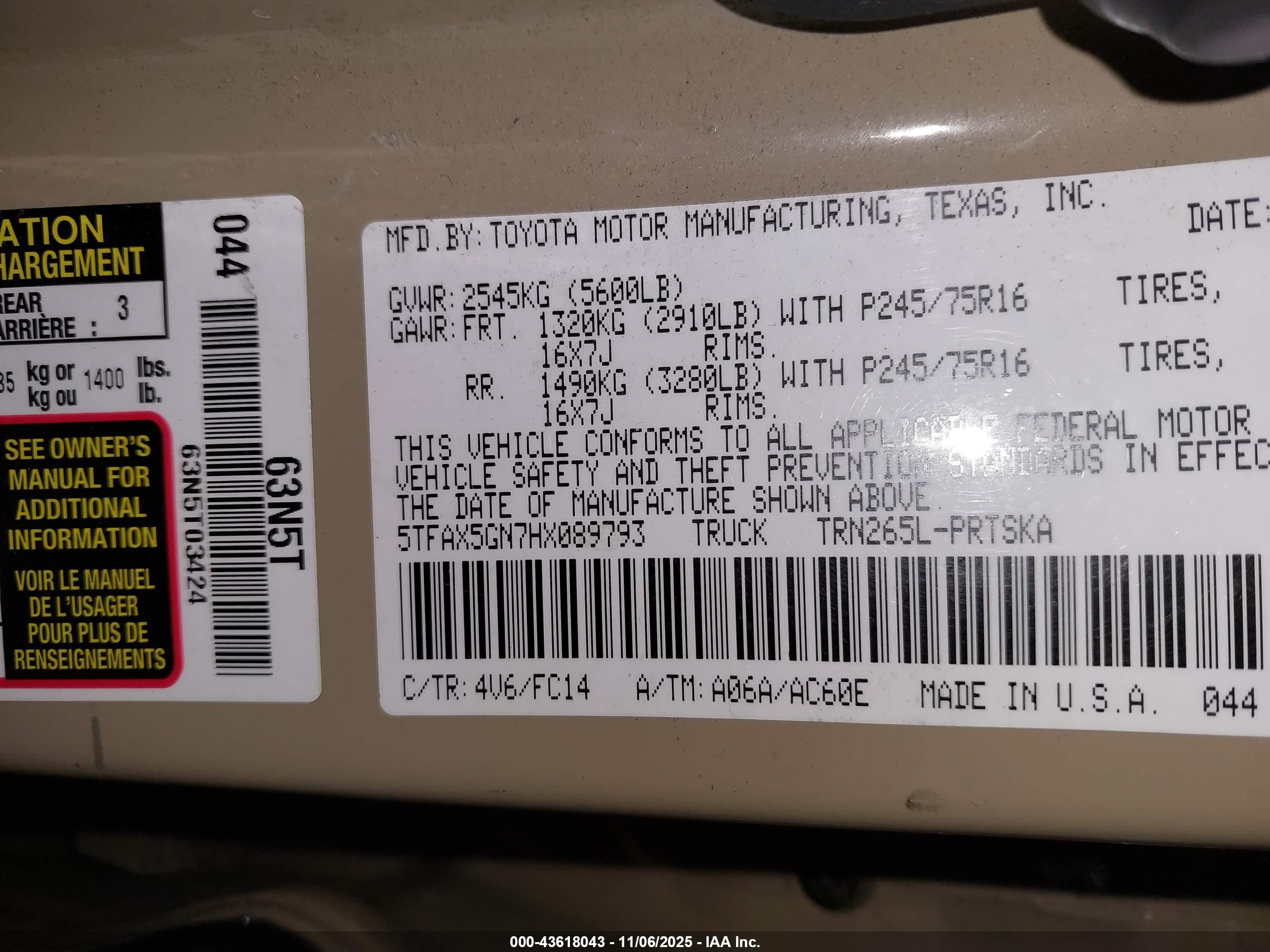 TOYOTA TACOMA image 9