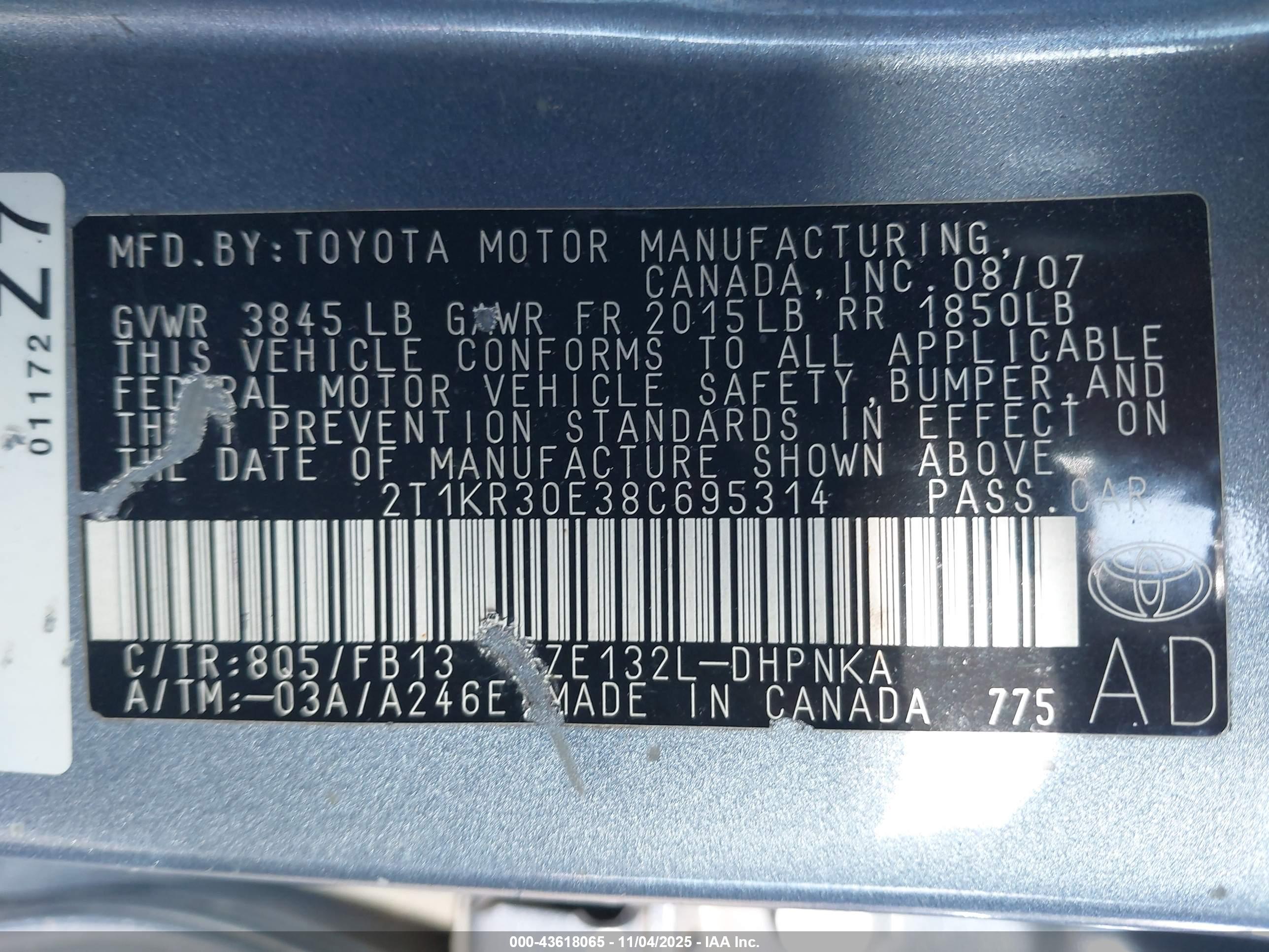 TOYOTA MATRIX image 9