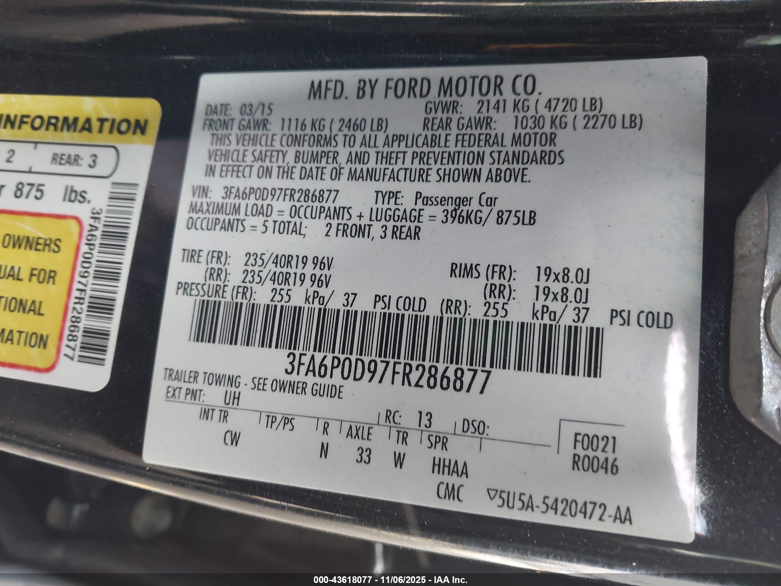 FORD FUSION image 9