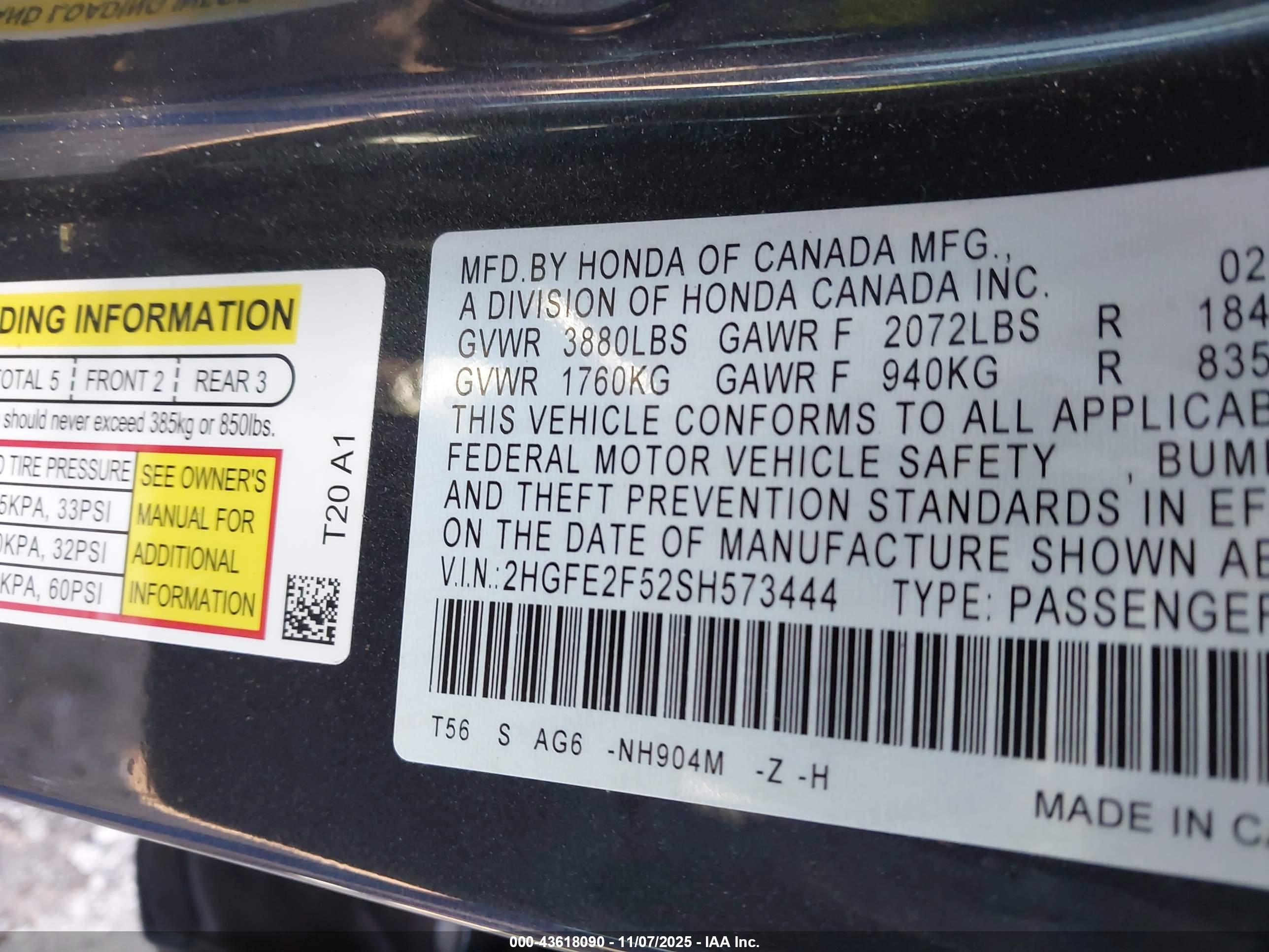 HONDA CIVIC image 9