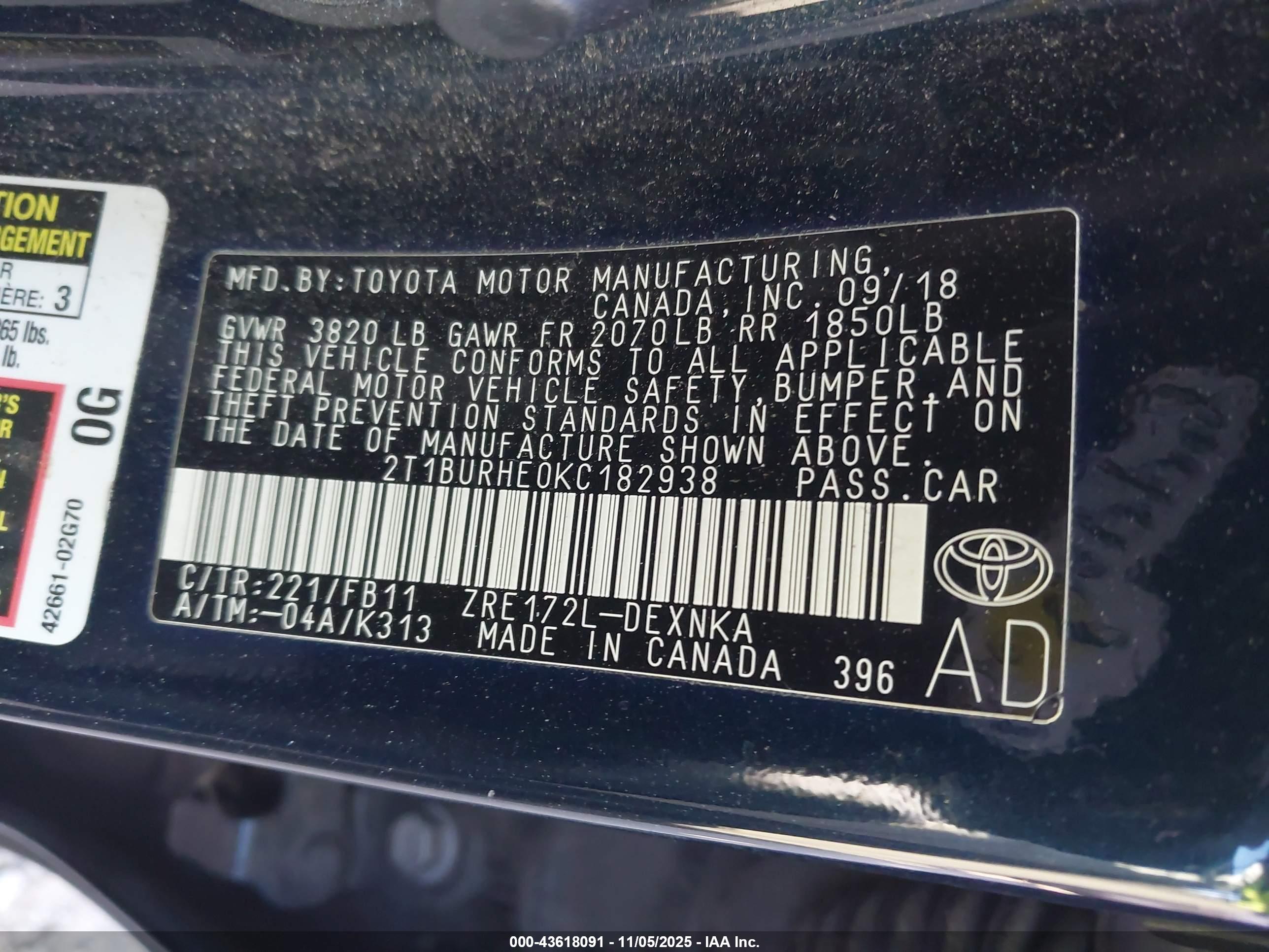 TOYOTA COROLLA image 9