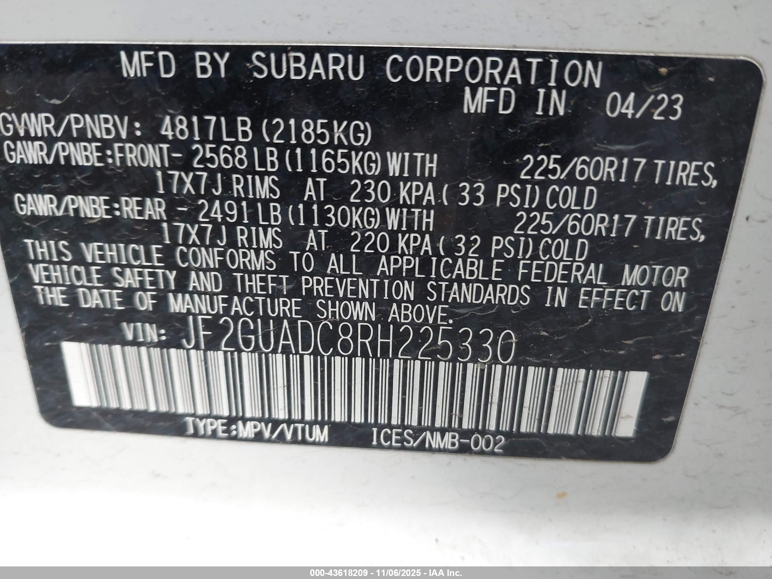 SUBARU CROSSTREK image 9