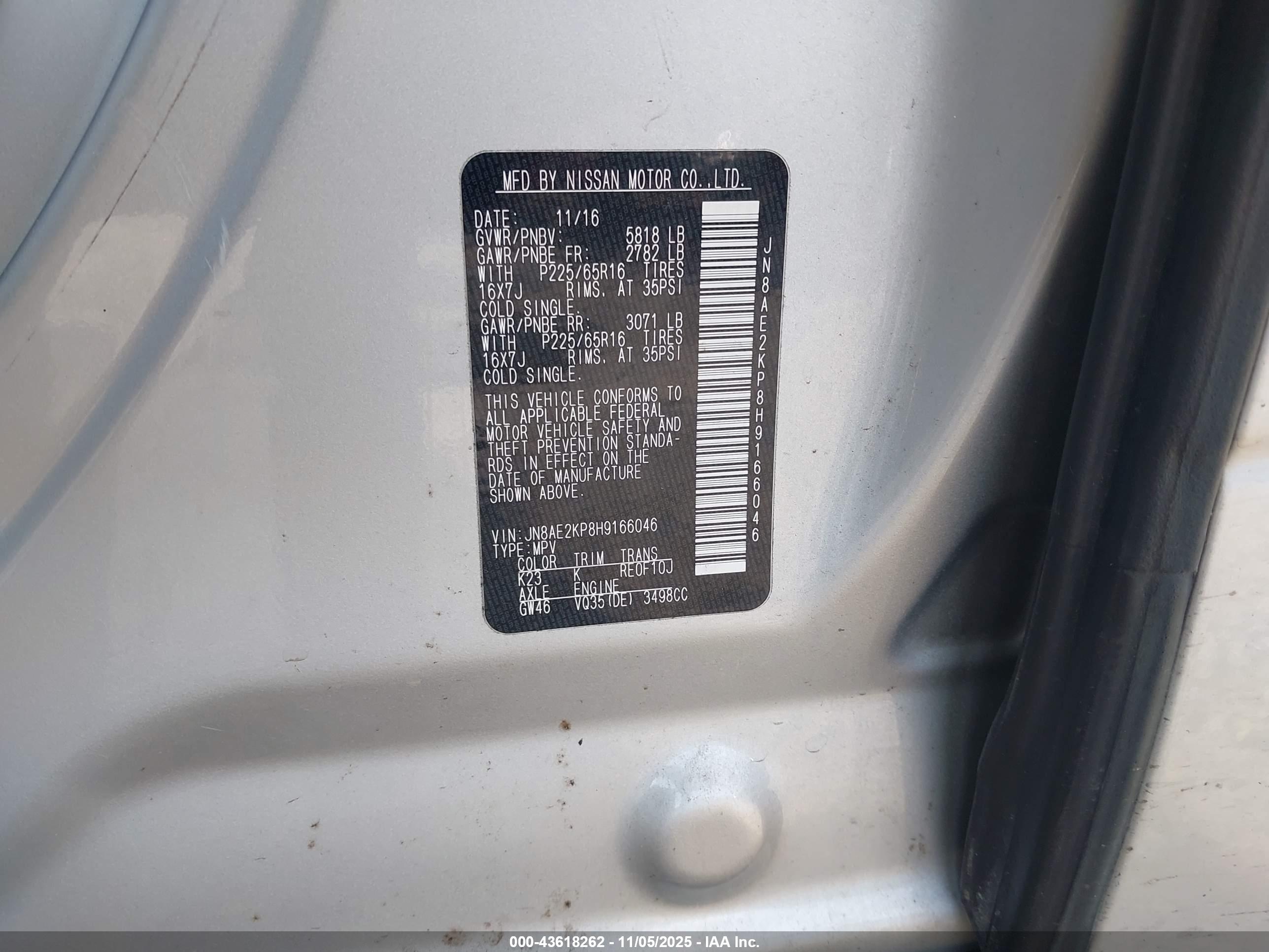NISSAN QUEST image 9