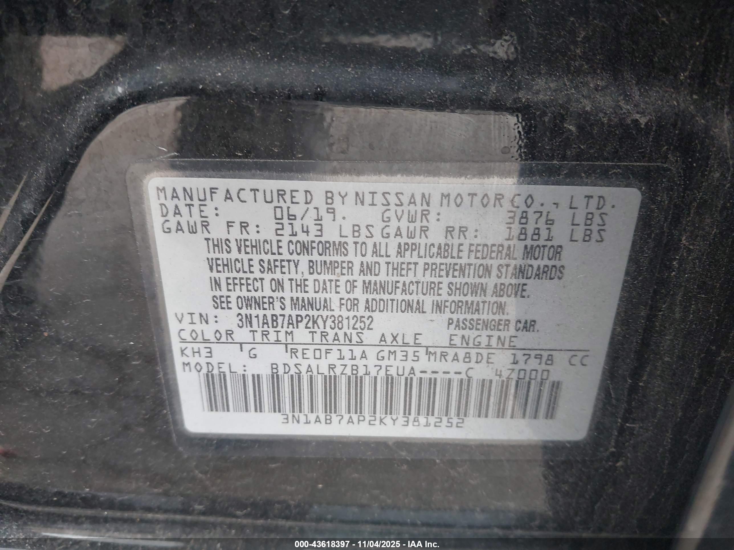 NISSAN SENTRA image 9
