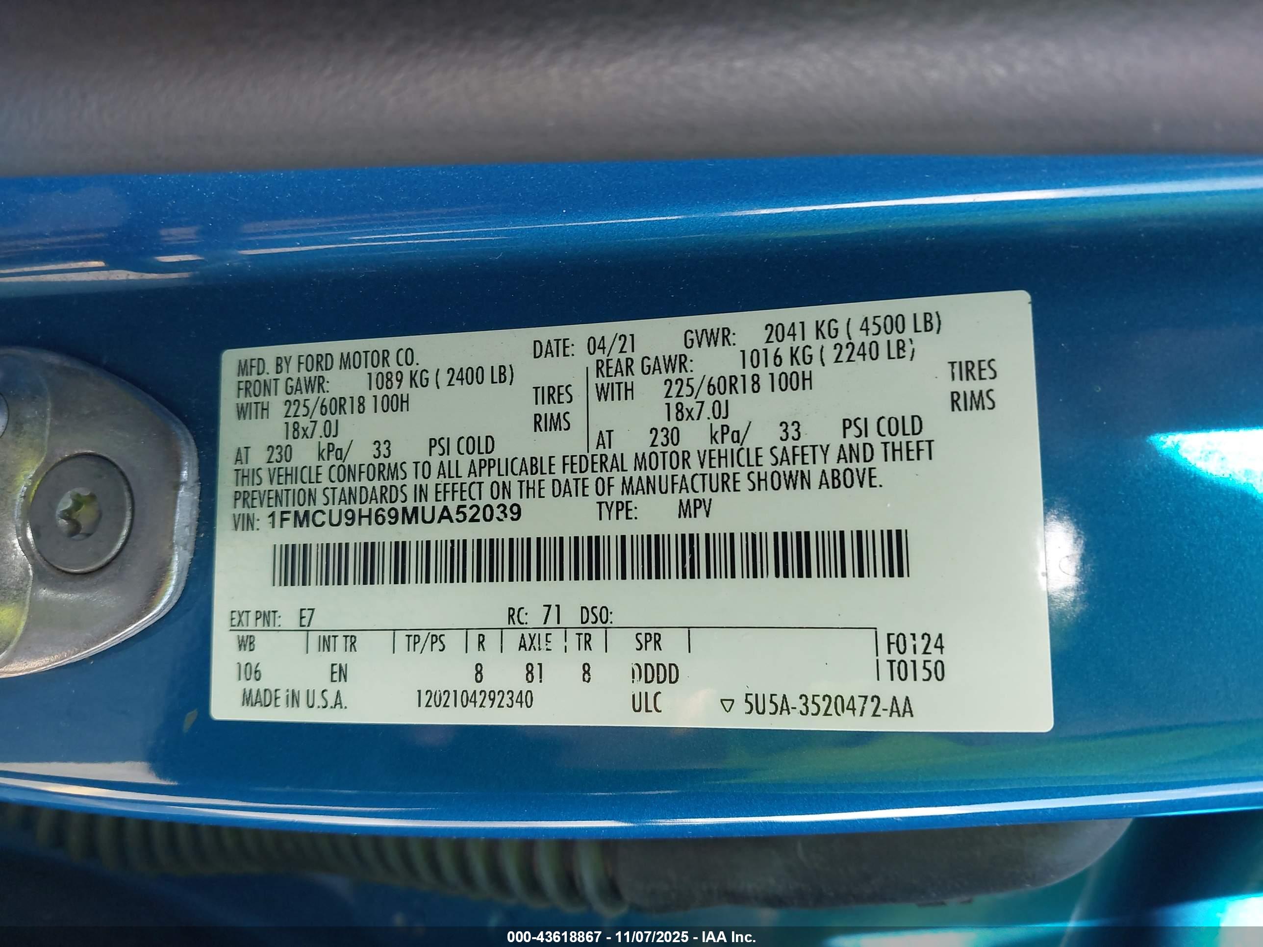 FORD ESCAPE image 9