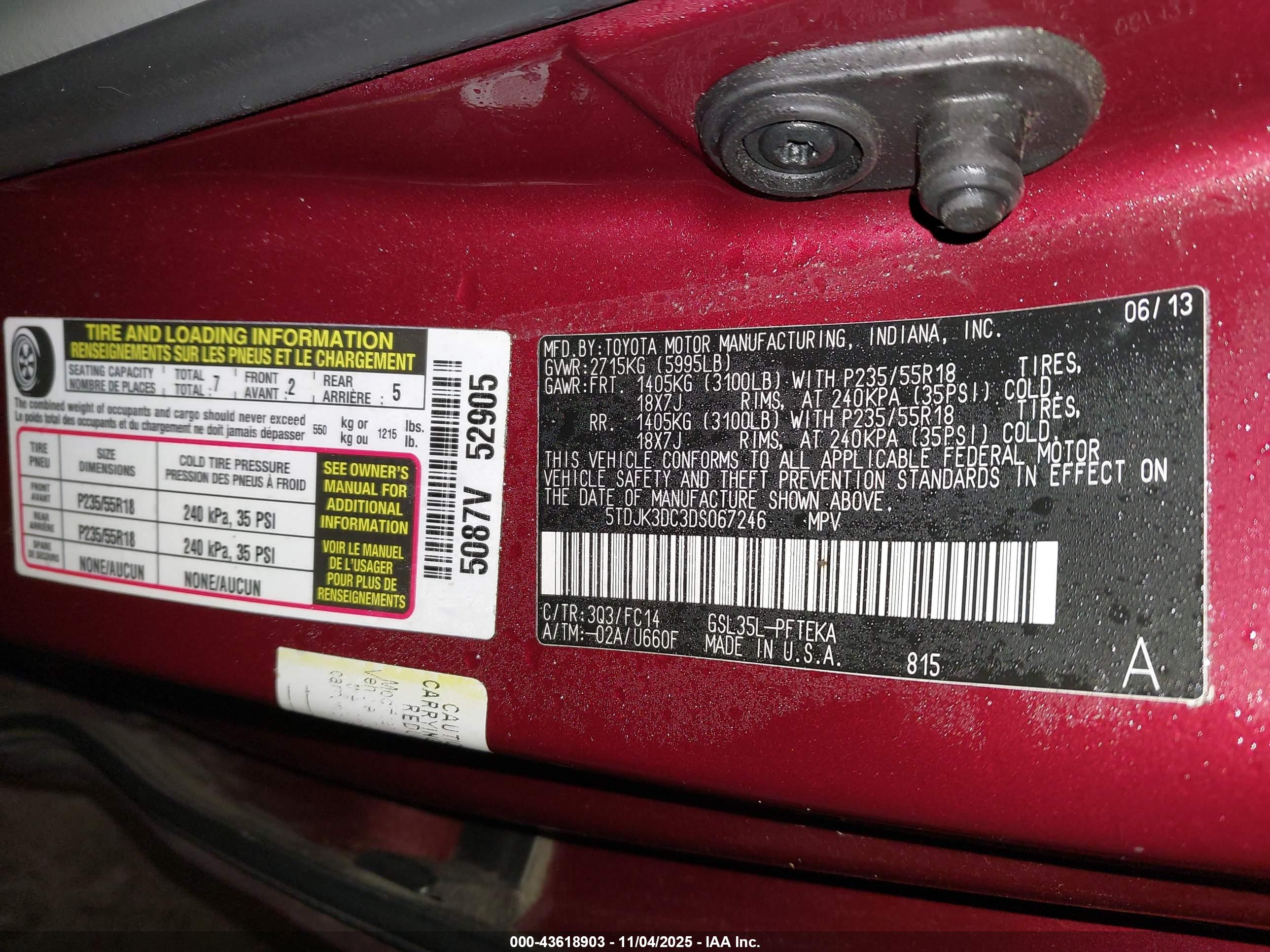 TOYOTA SIENNA image 9