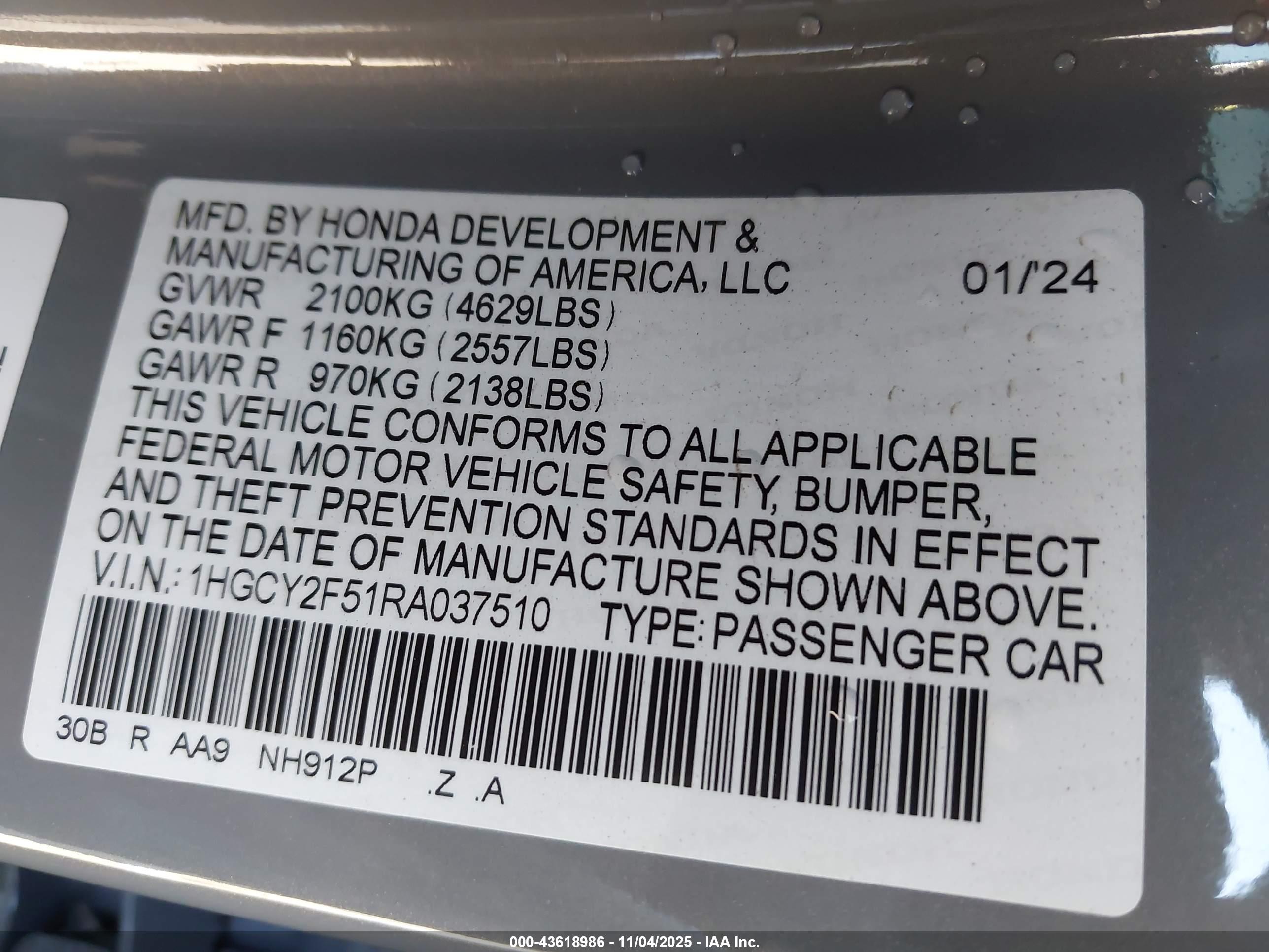 HONDA ACCORD image 9