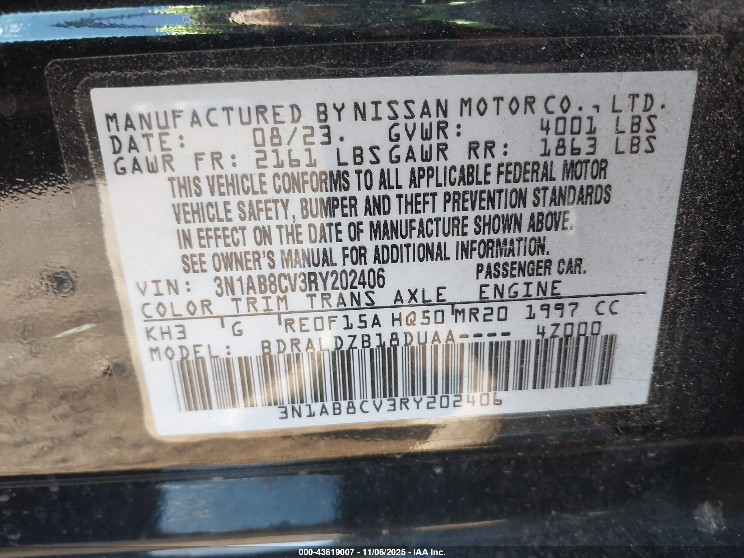 NISSAN SENTRA image 9