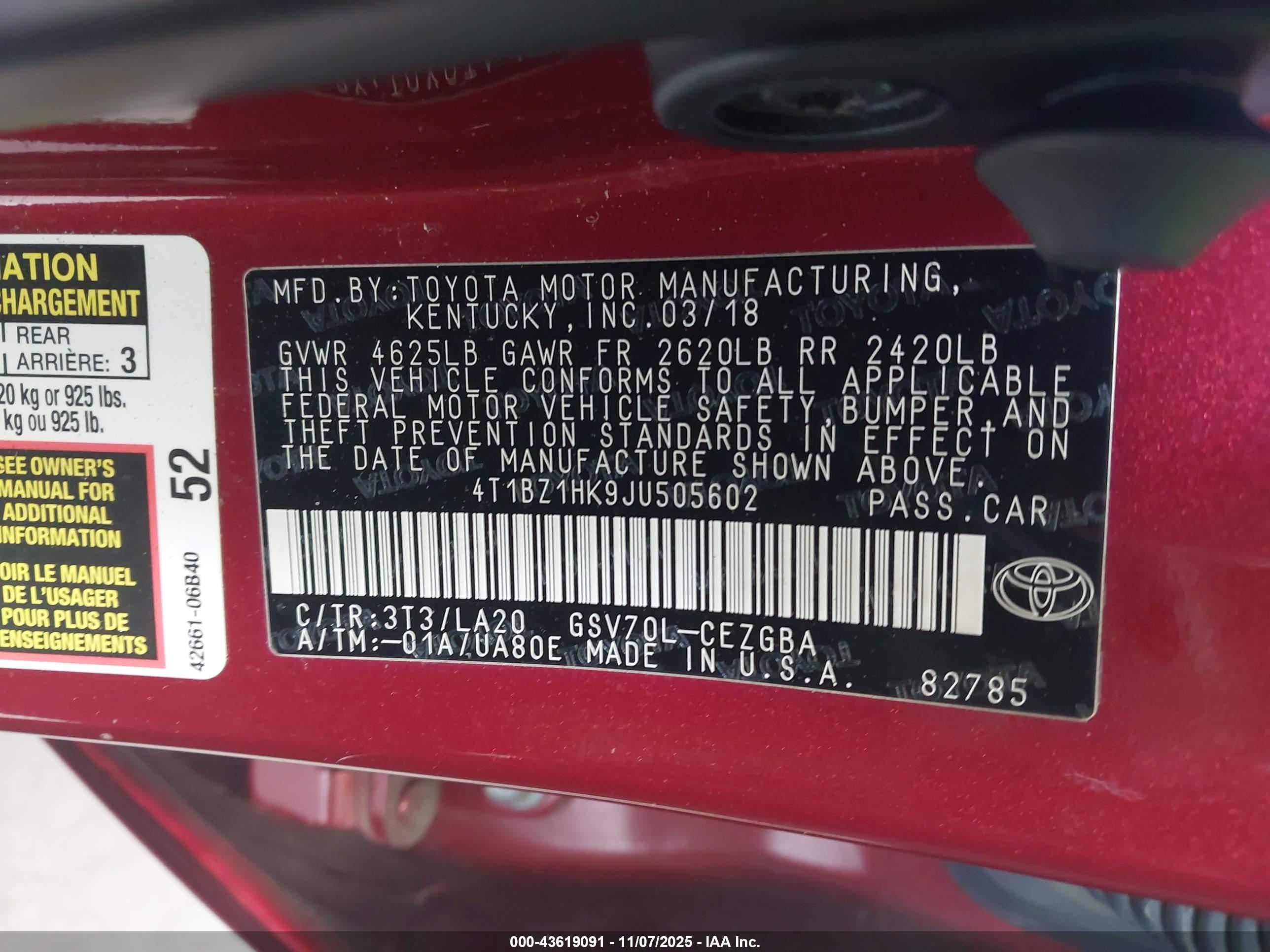 TOYOTA CAMRY image 9