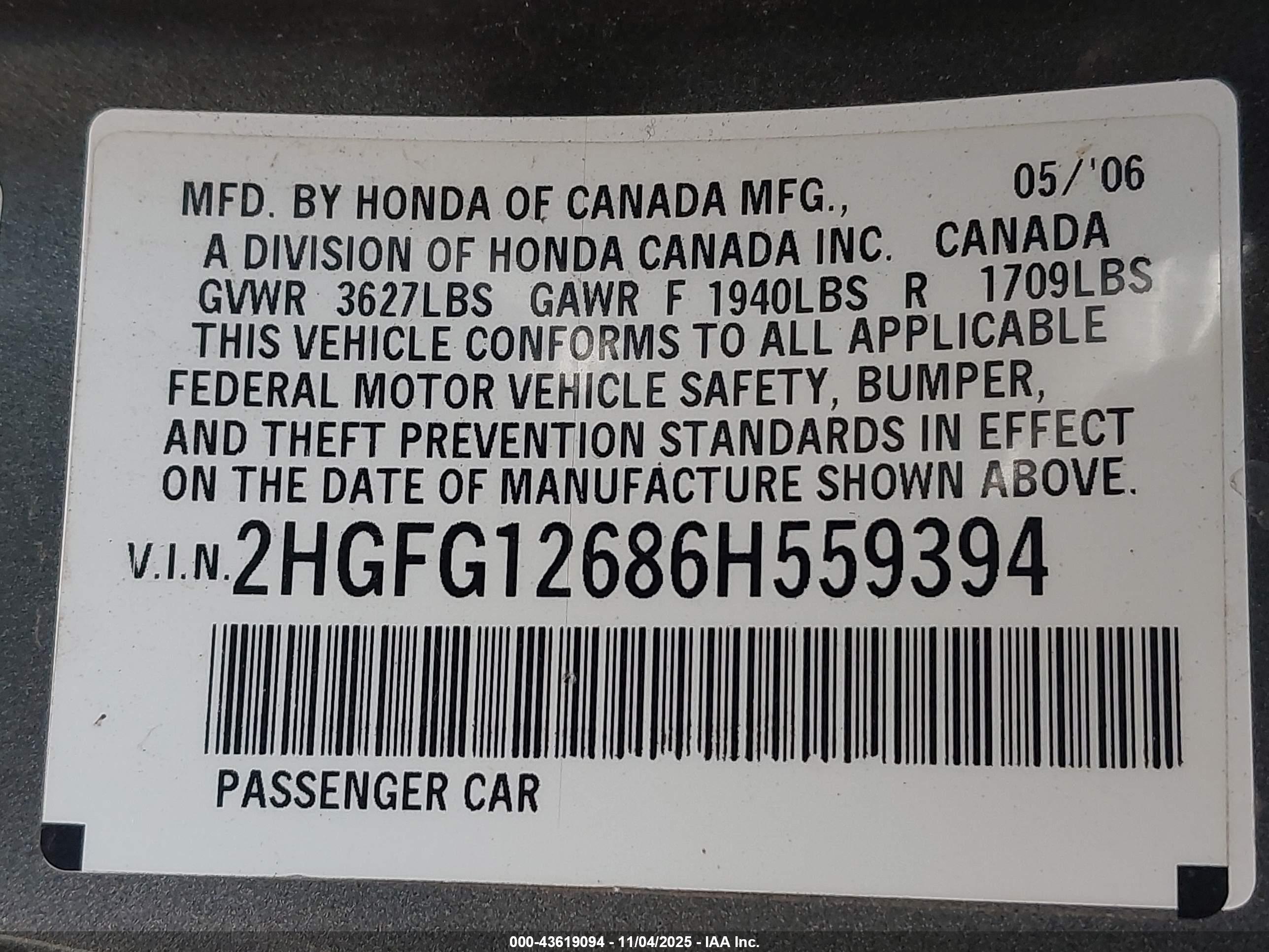 HONDA CIVIC image 9