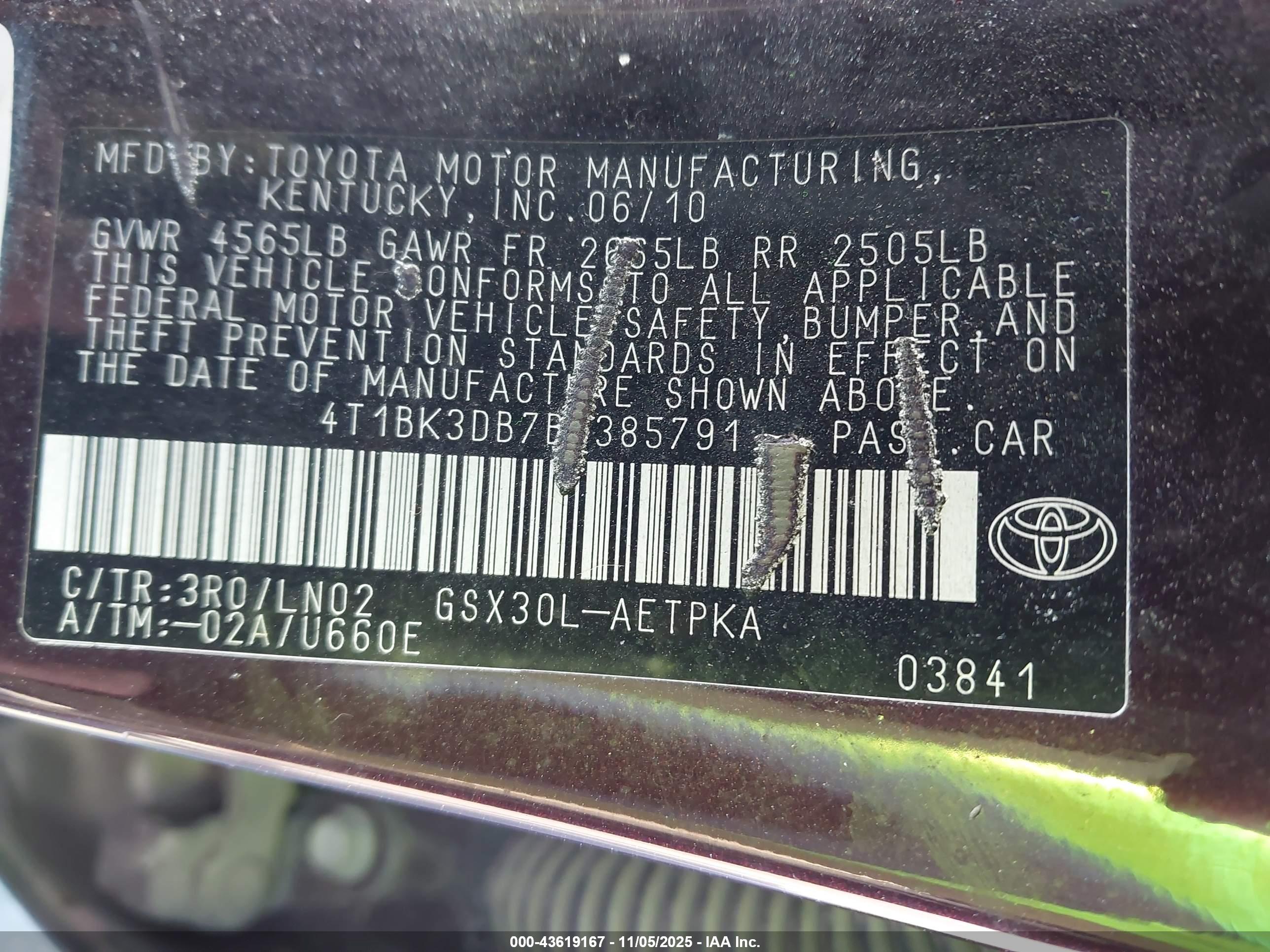 TOYOTA AVALON image 9