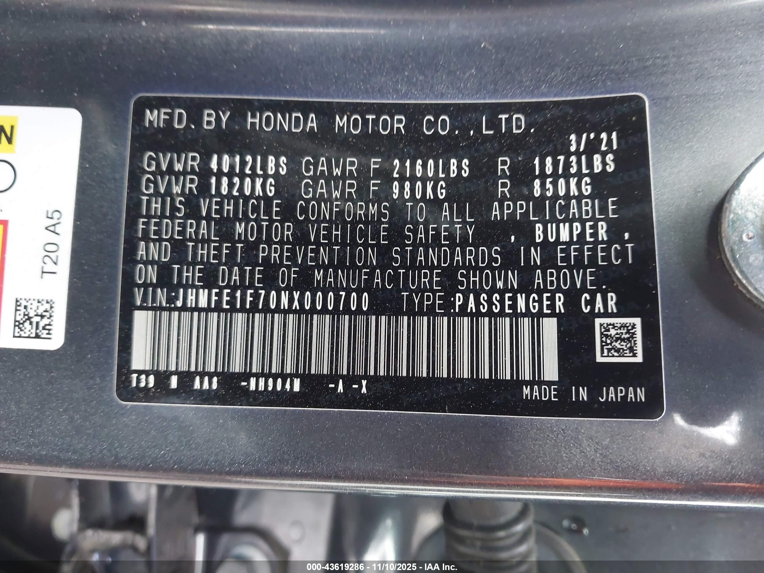 HONDA CIVIC image 9