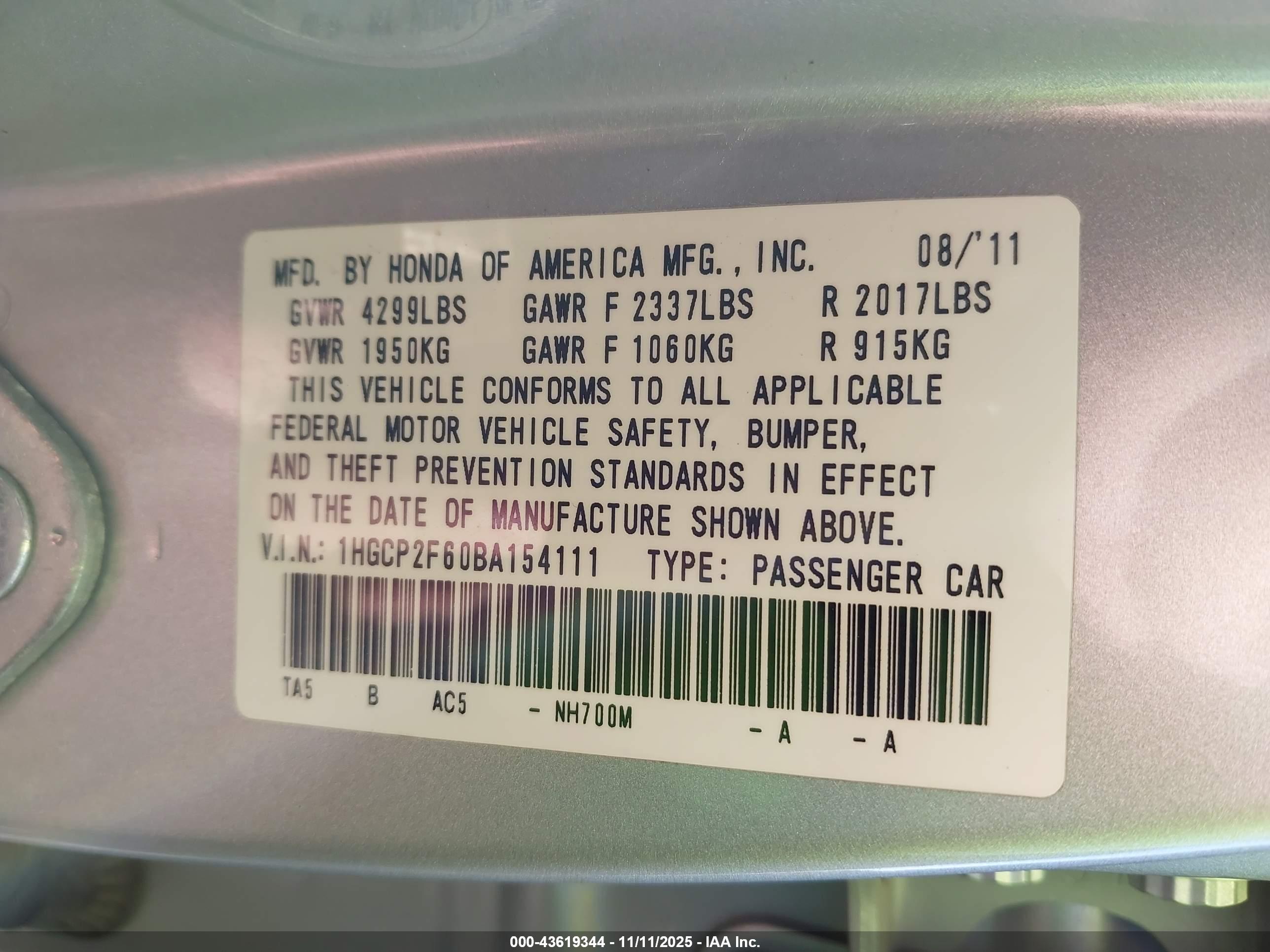 HONDA ACCORD image 9