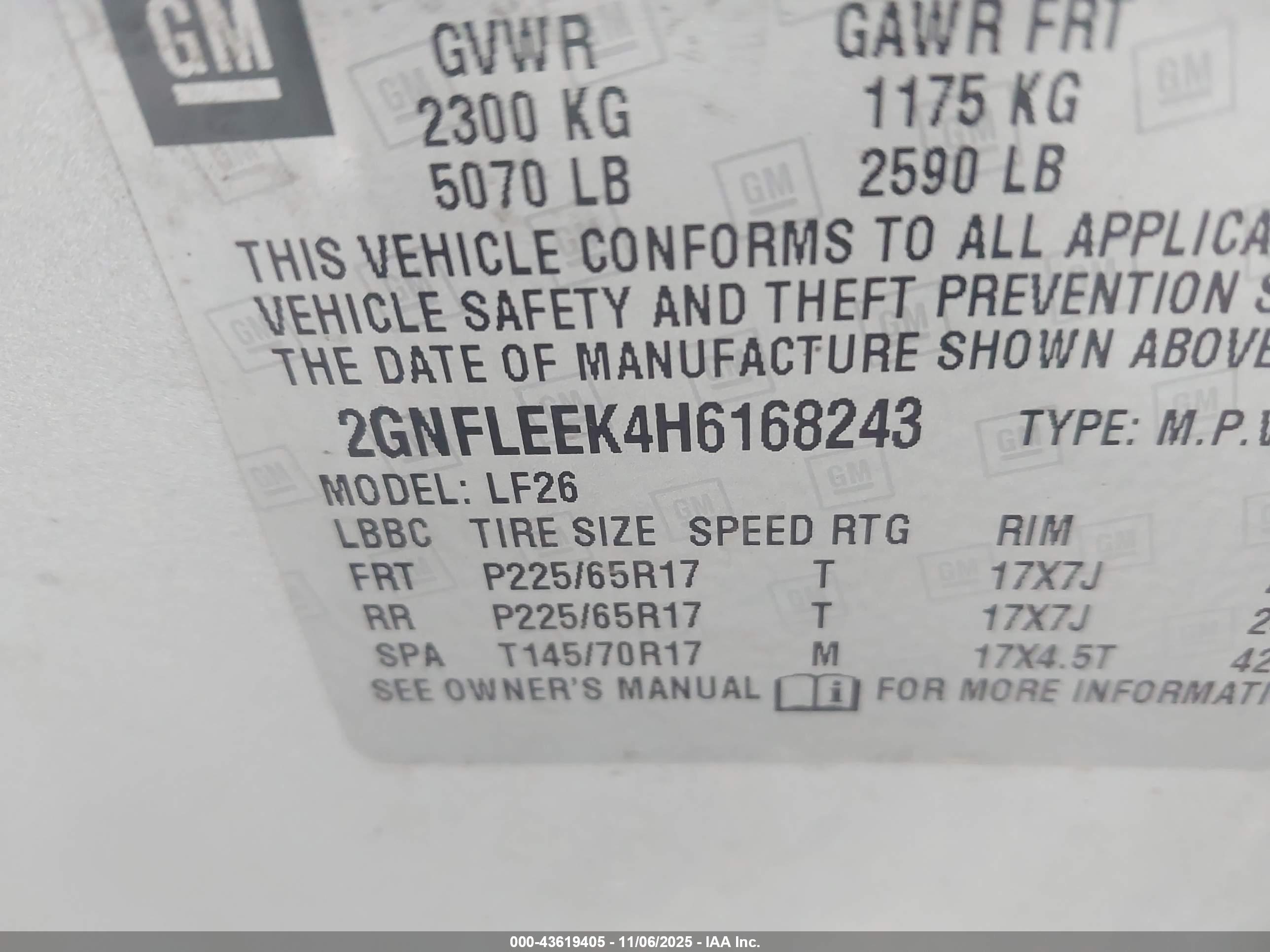 CHEVROLET EQUINOX image 9