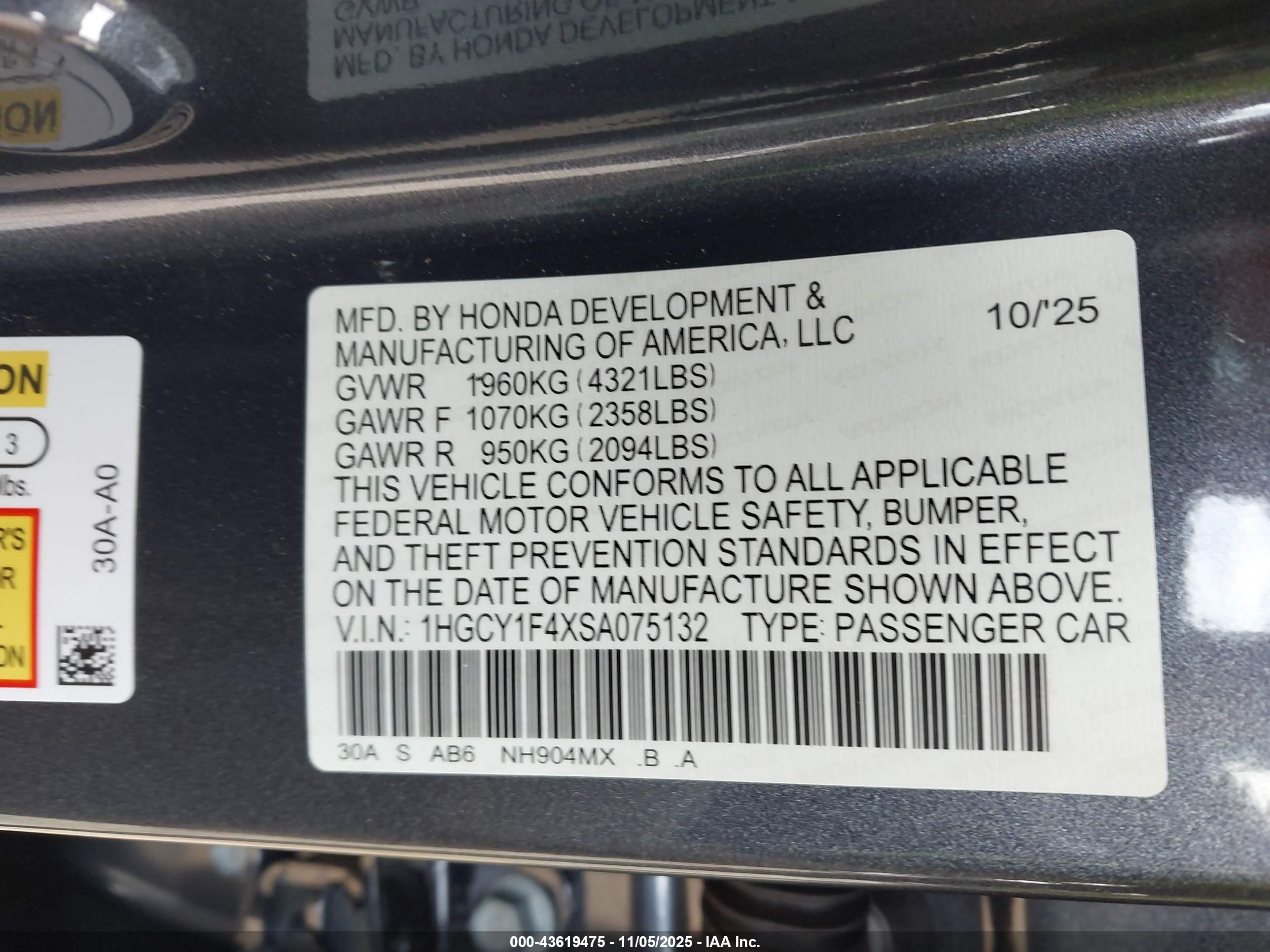 HONDA ACCORD image 9