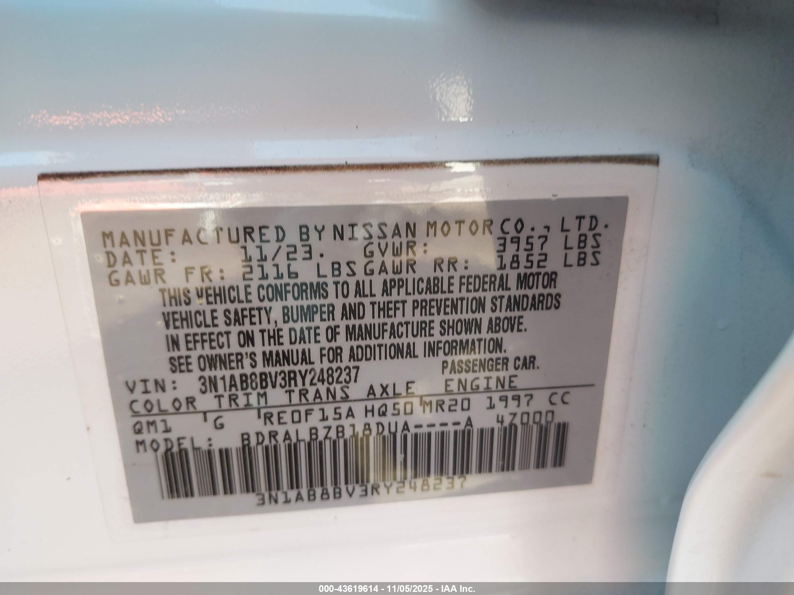 NISSAN SENTRA image 9