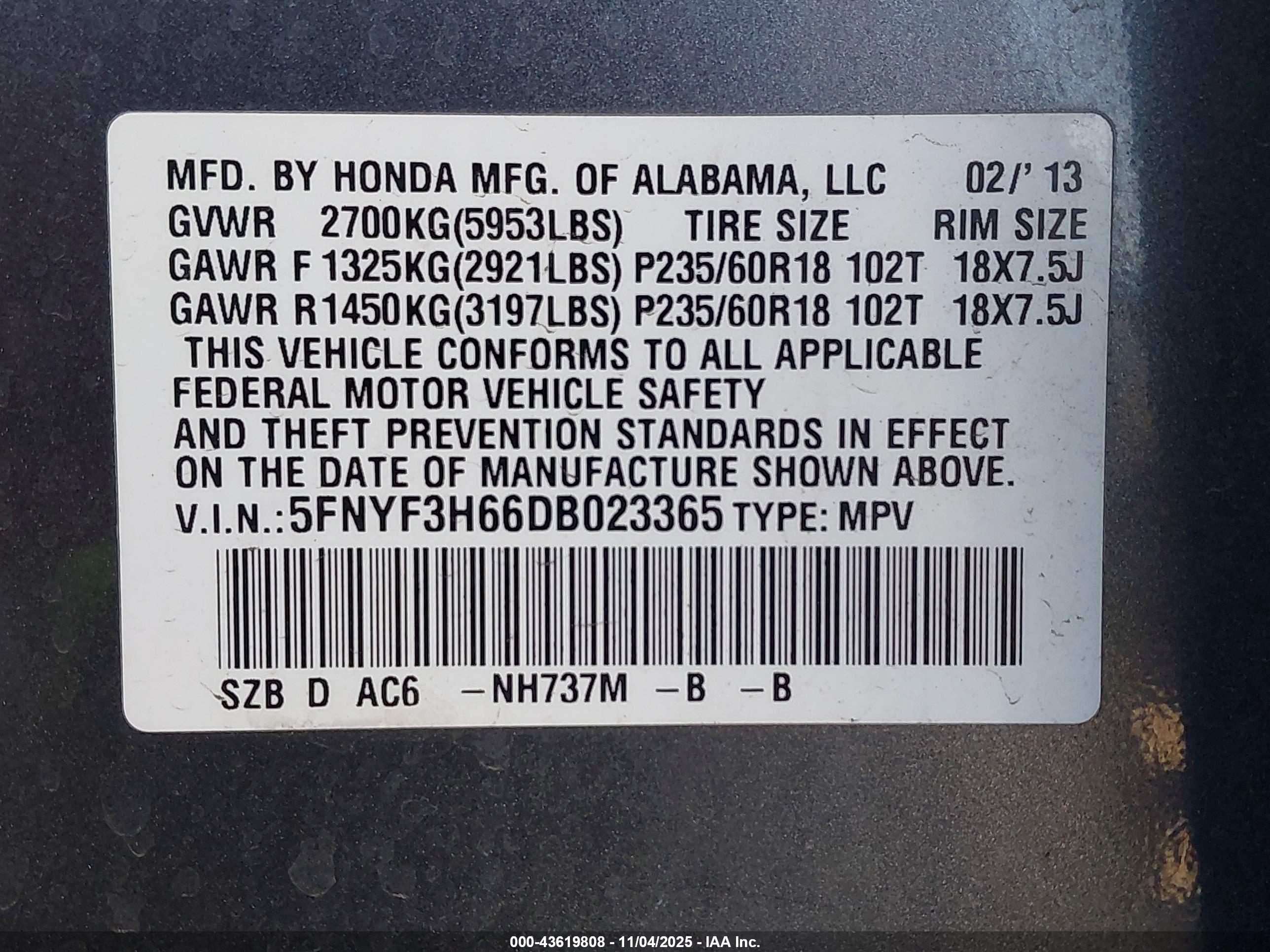 HONDA PILOT image 9