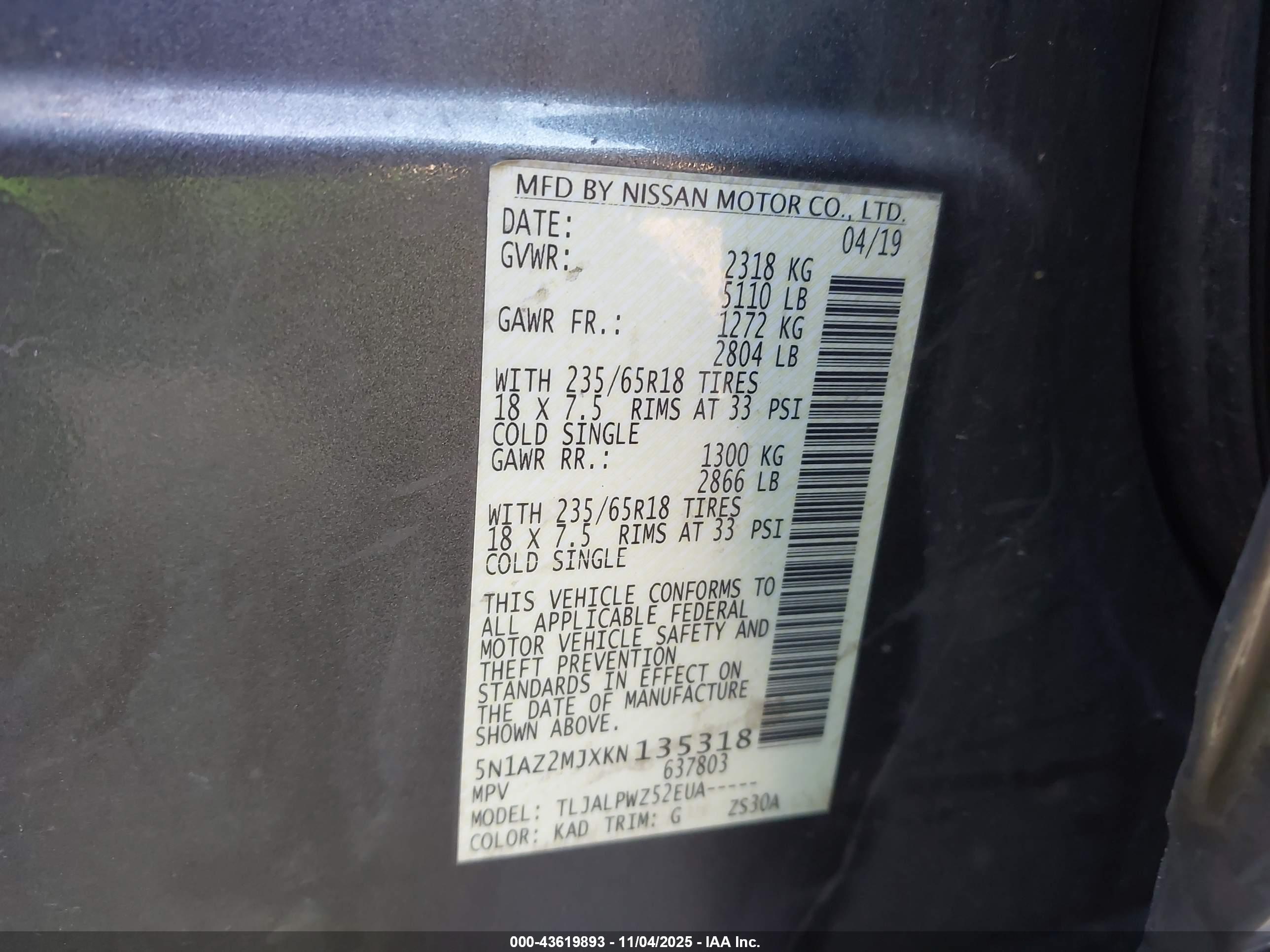 NISSAN MURANO image 9