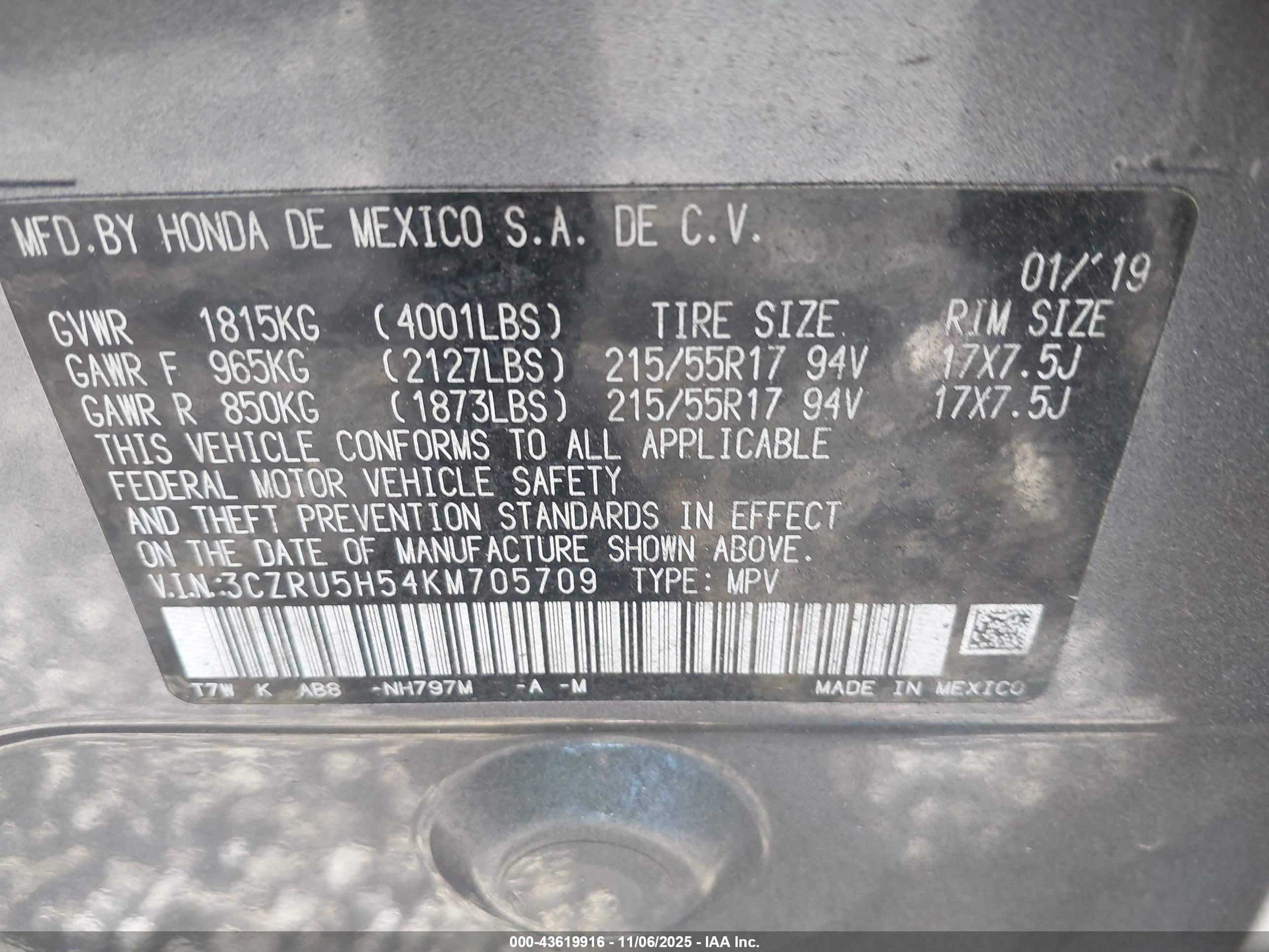 HONDA HR-V image 9