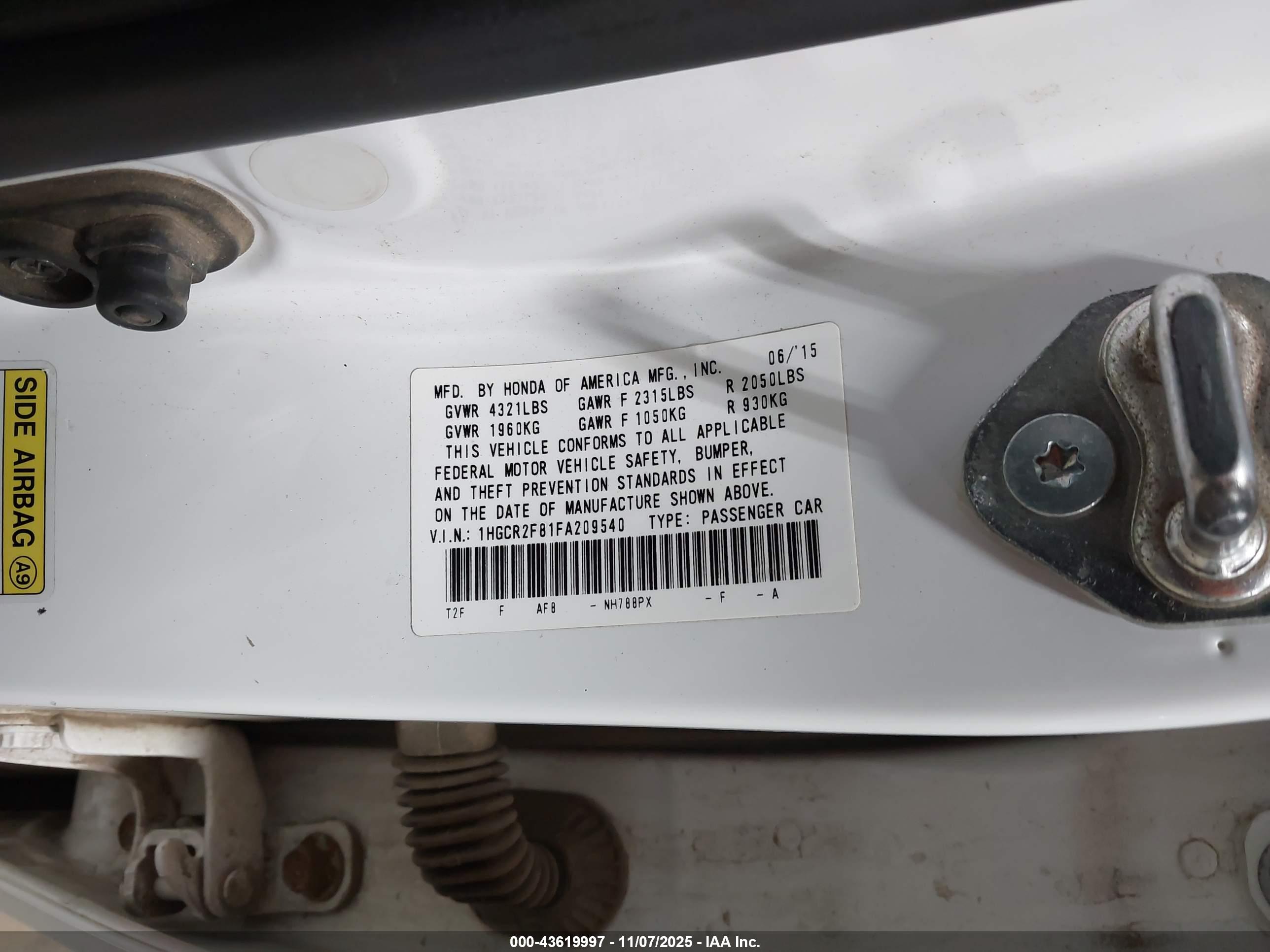 HONDA ACCORD image 9