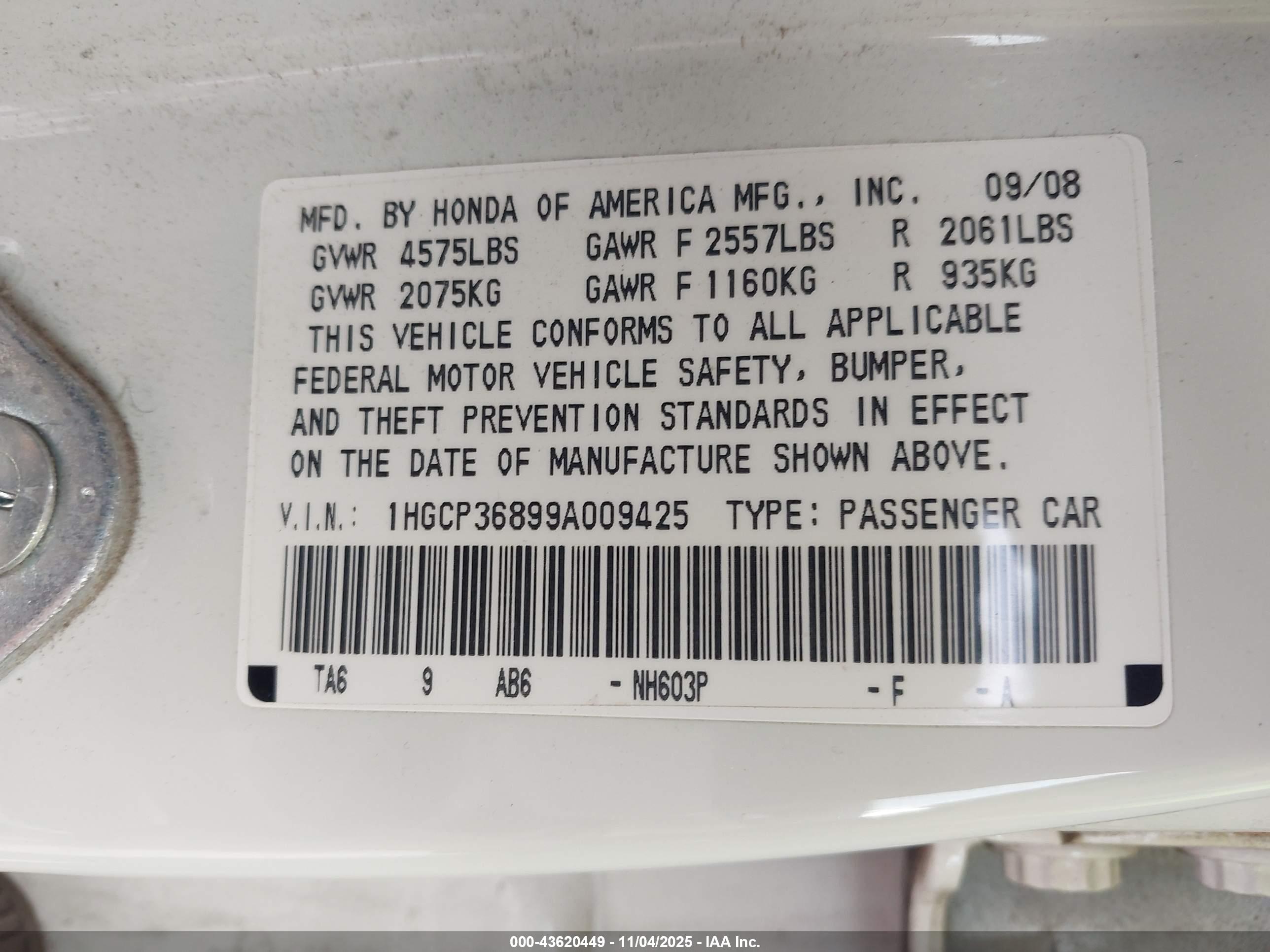 HONDA ACCORD image 9