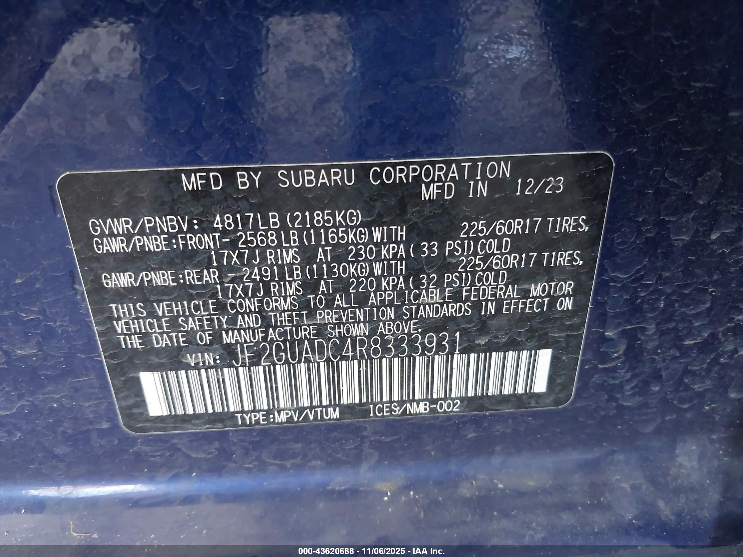 SUBARU CROSSTREK image 9
