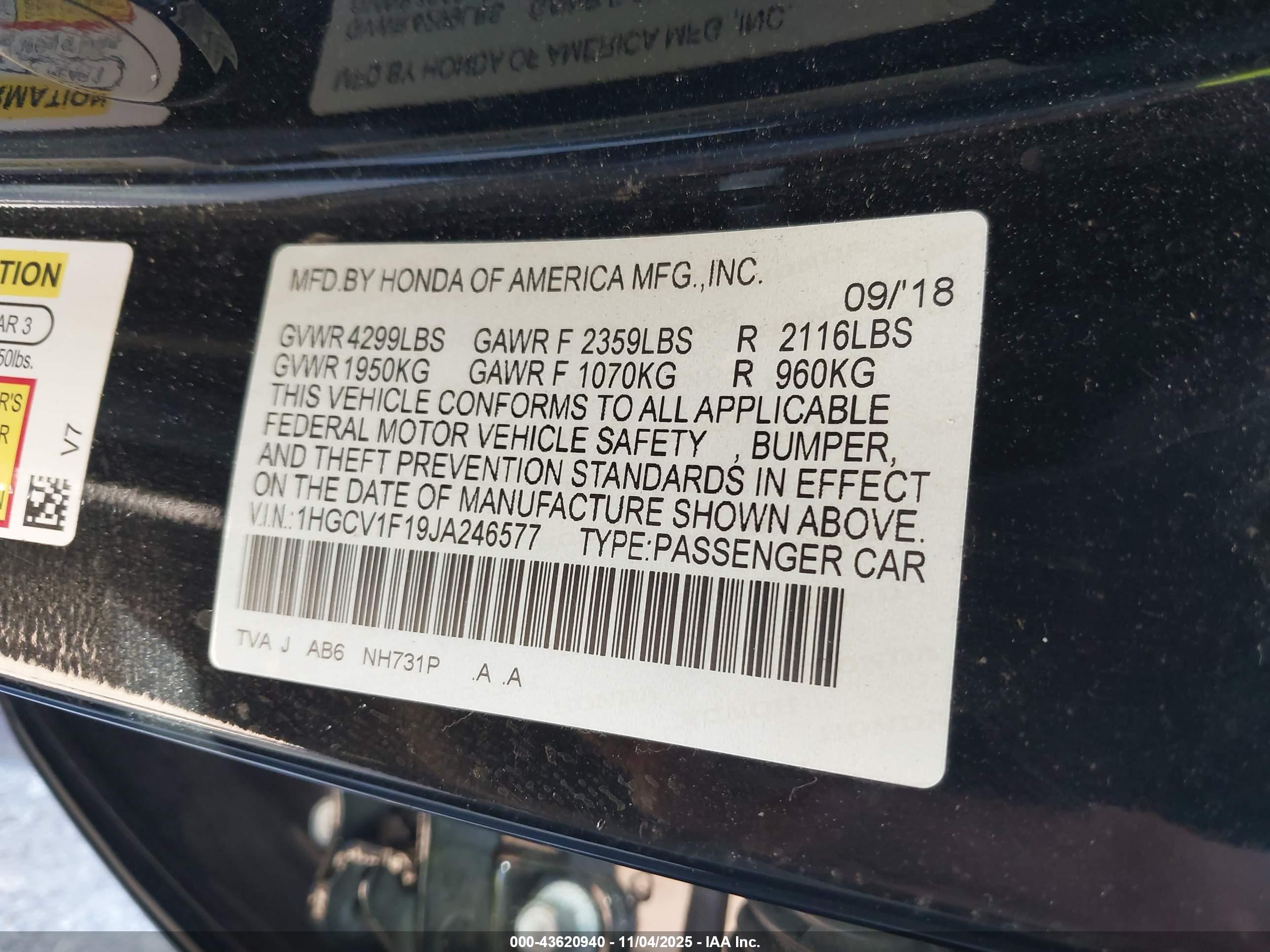 HONDA ACCORD image 9