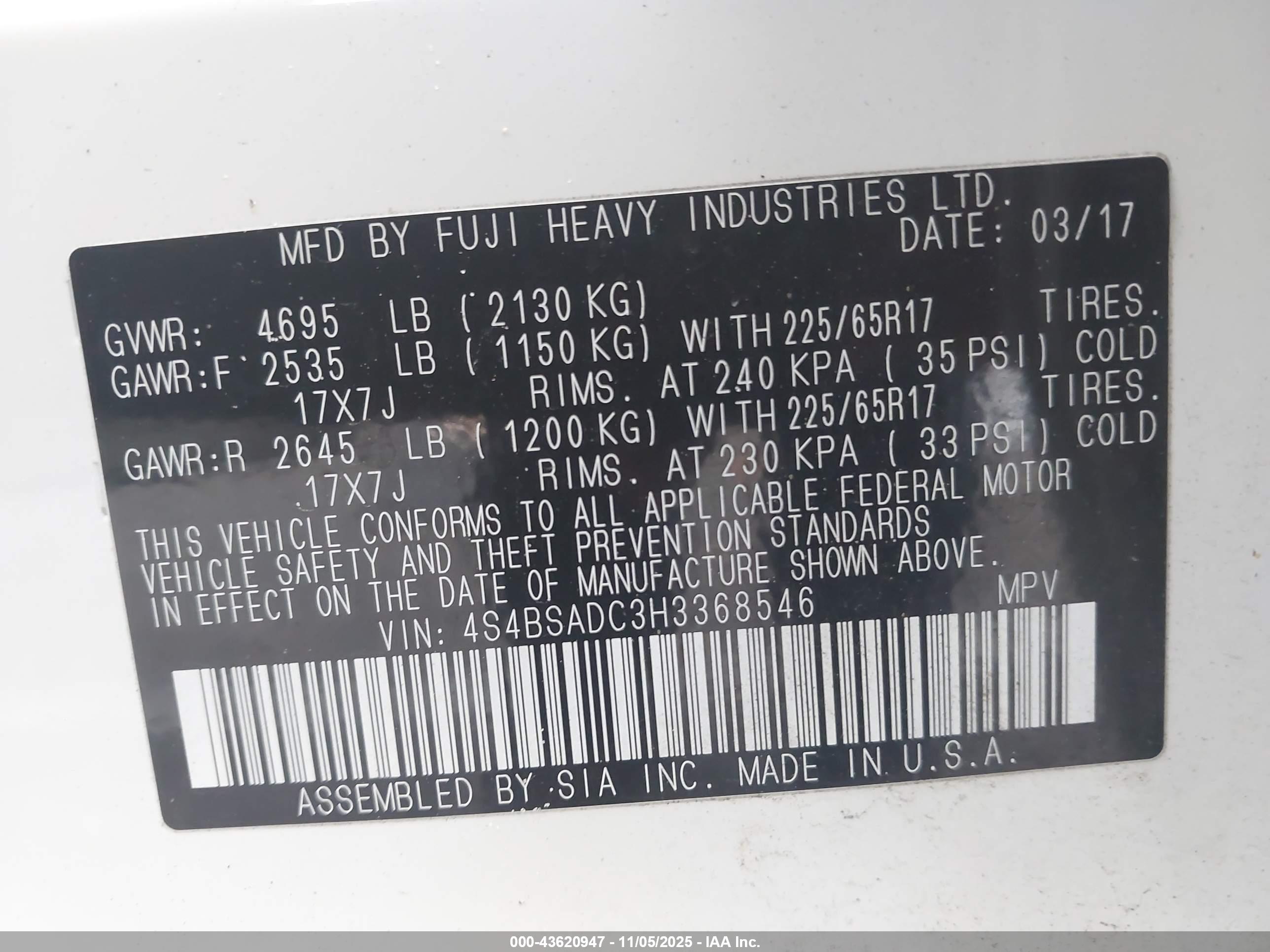 SUBARU OUTBACK image 9