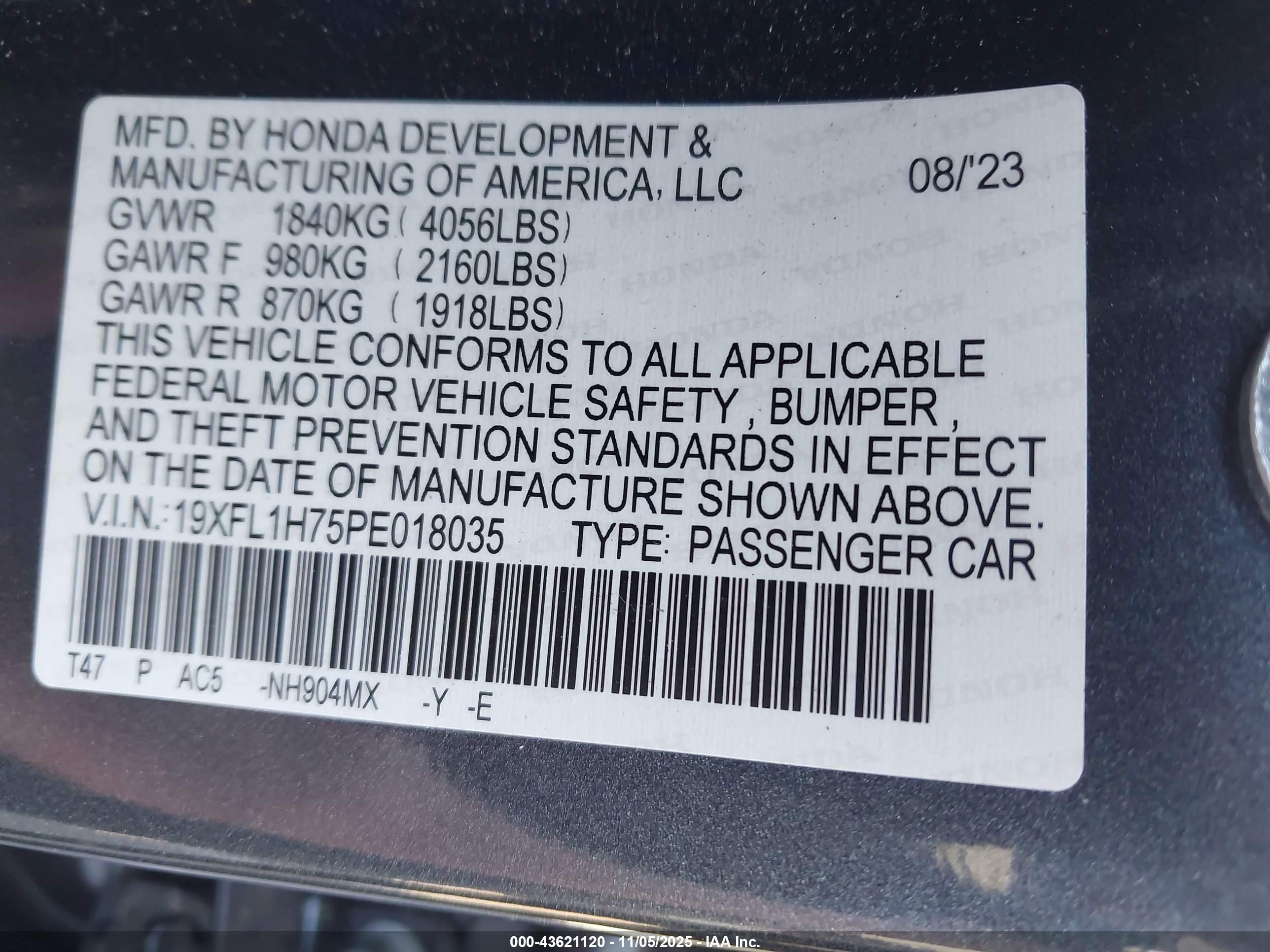 HONDA CIVIC image 9