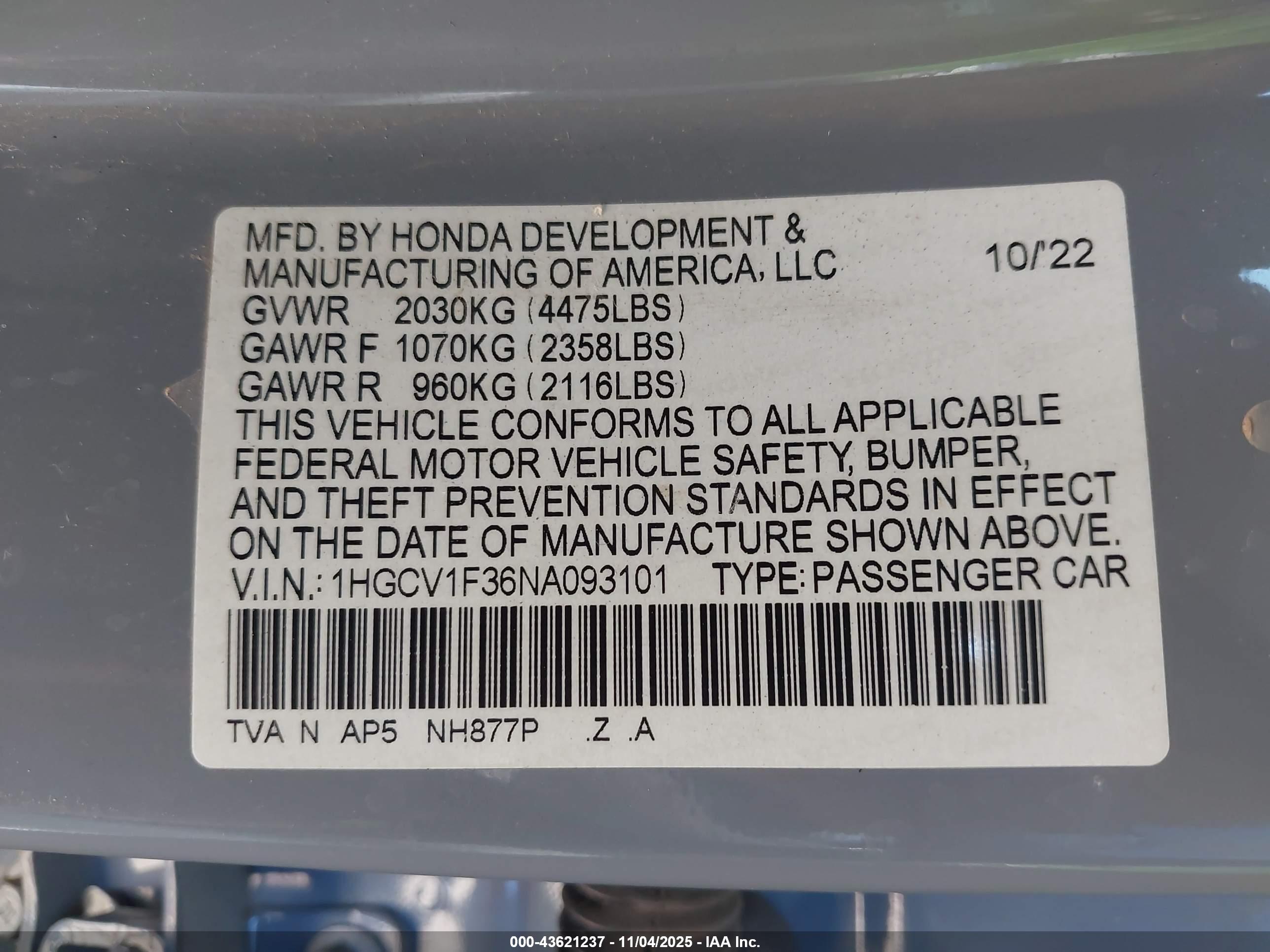 HONDA ACCORD image 9