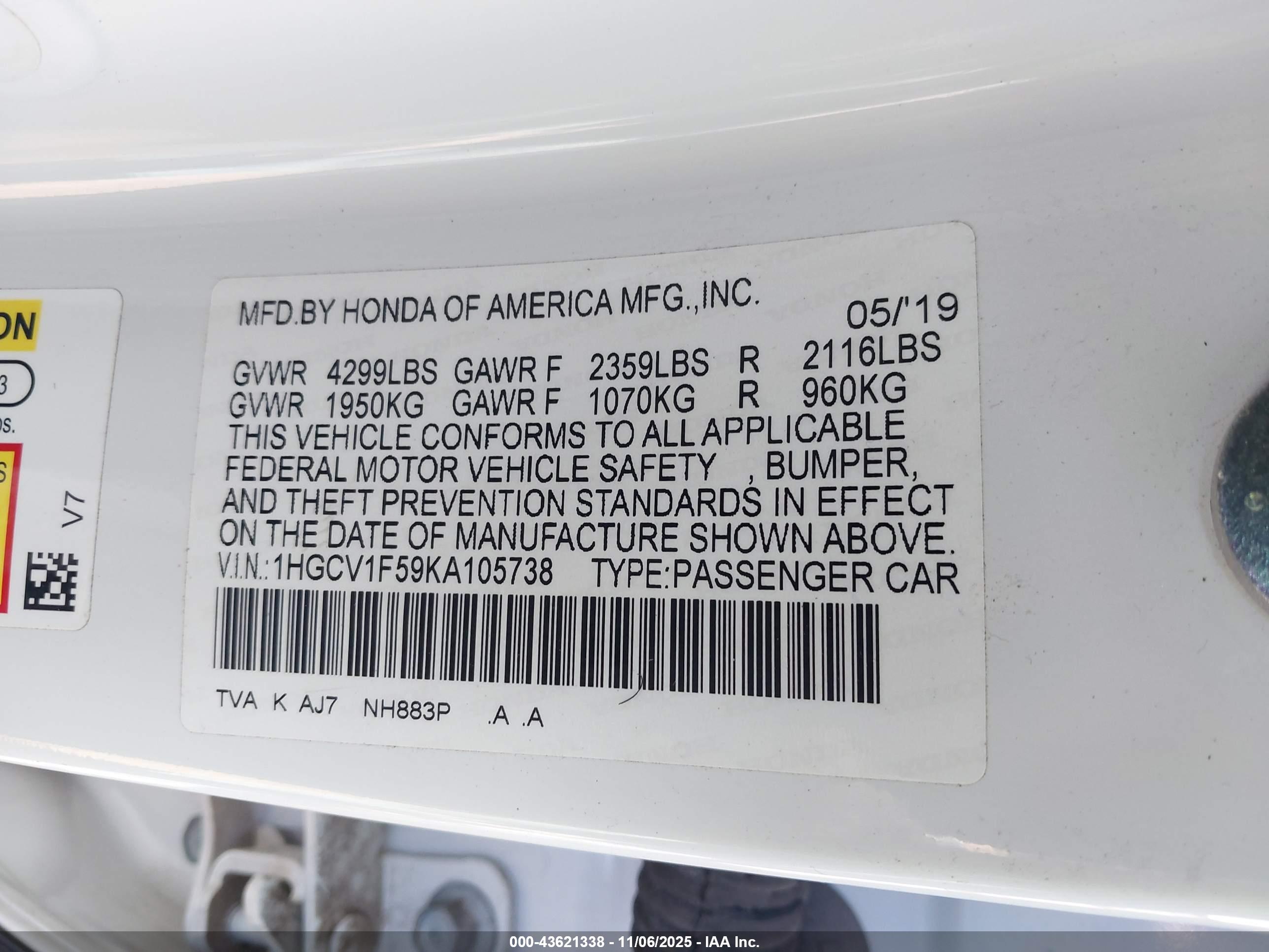 HONDA ACCORD image 9