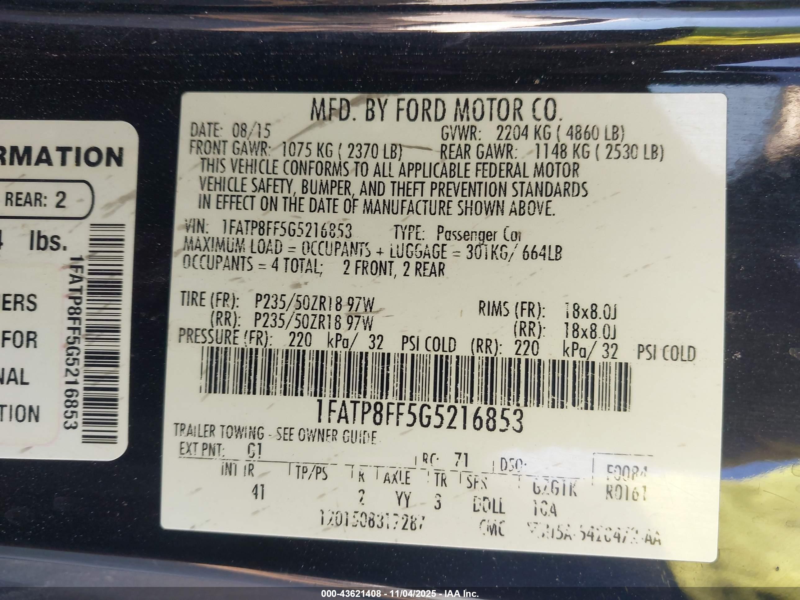 FORD MUSTANG image 9