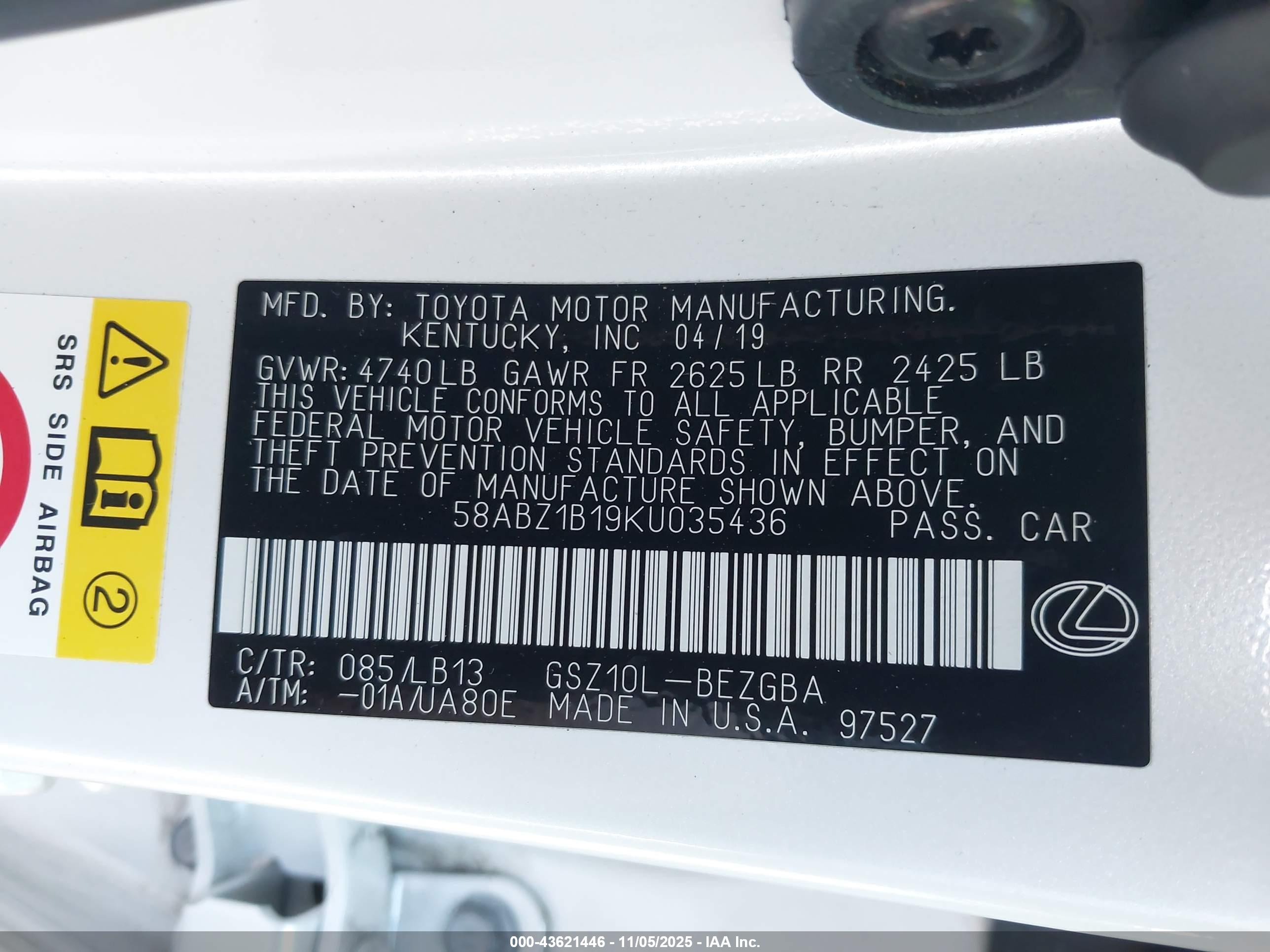 LEXUS ES image 9