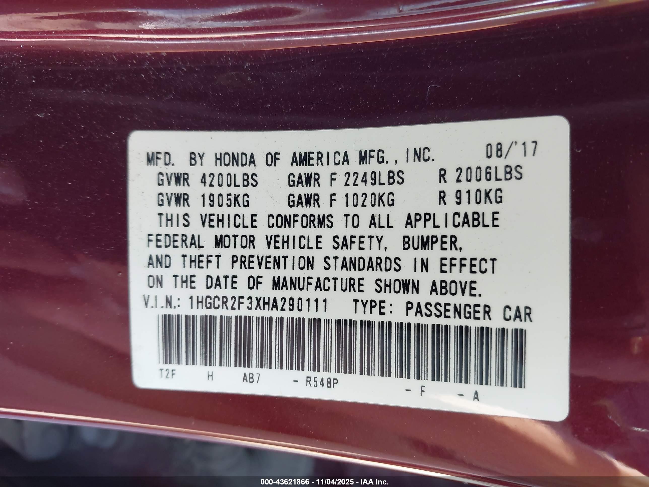 HONDA ACCORD image 9