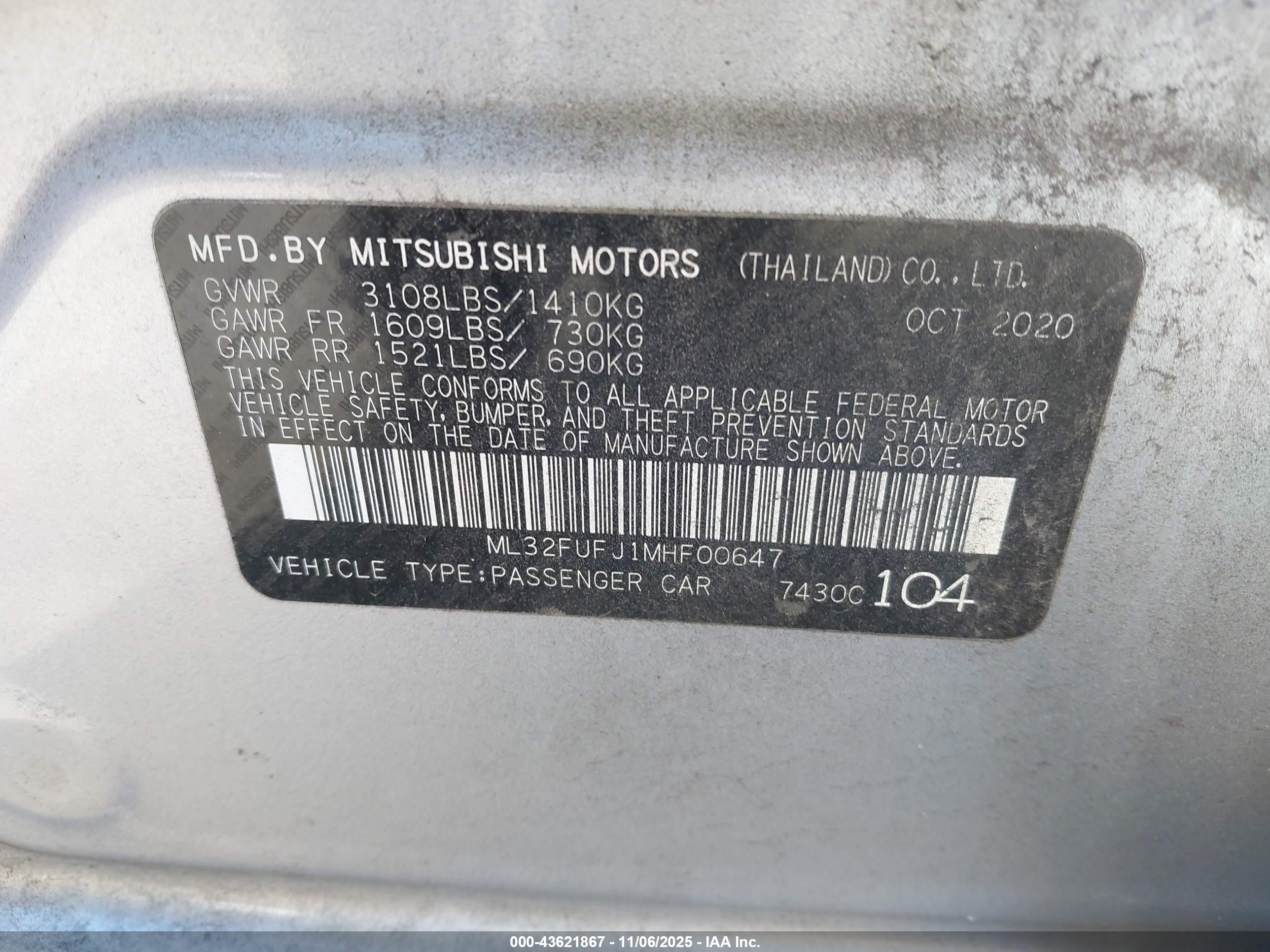 MITSUBISHI MIRAGE image 9