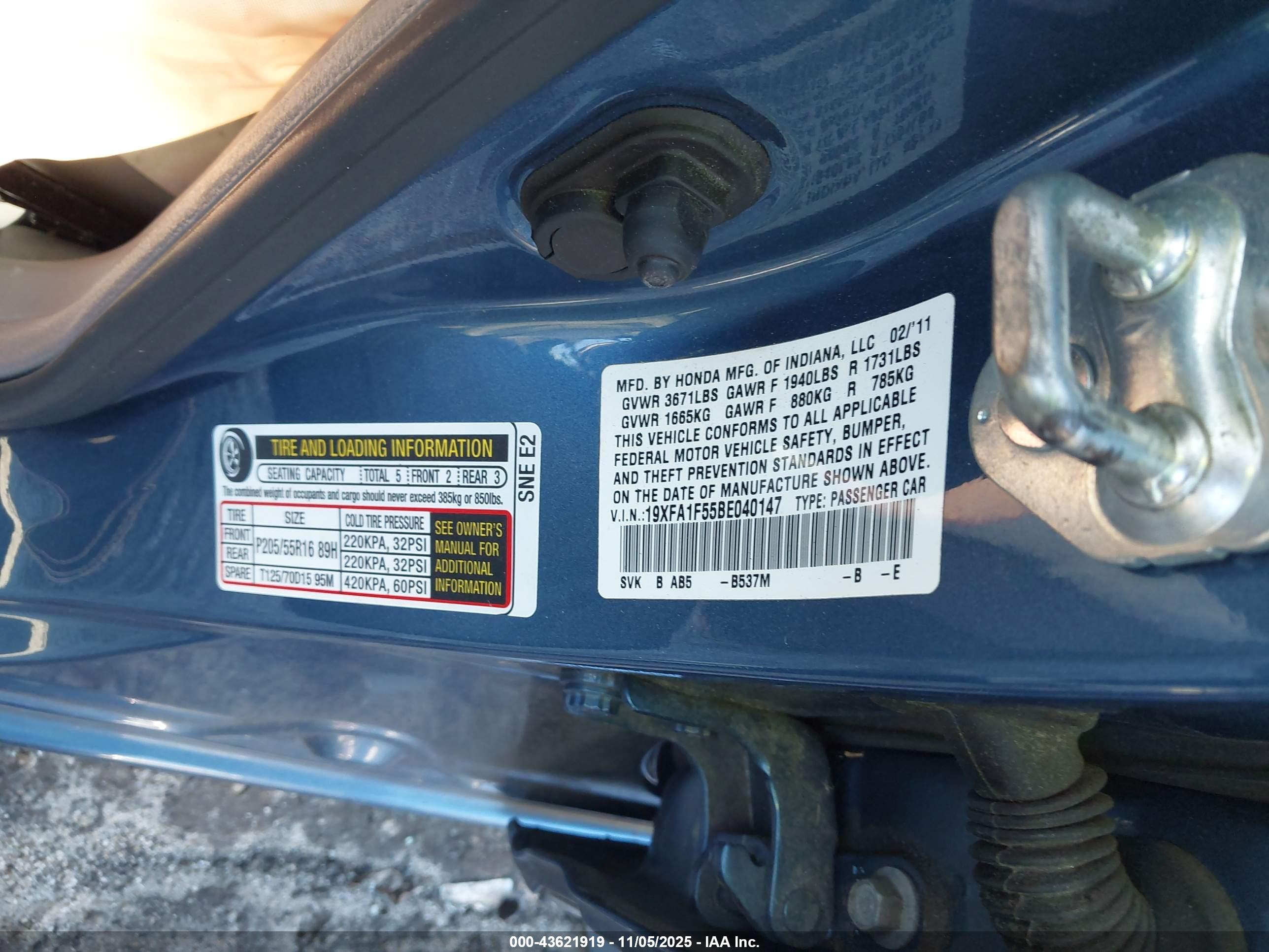 HONDA CIVIC image 9