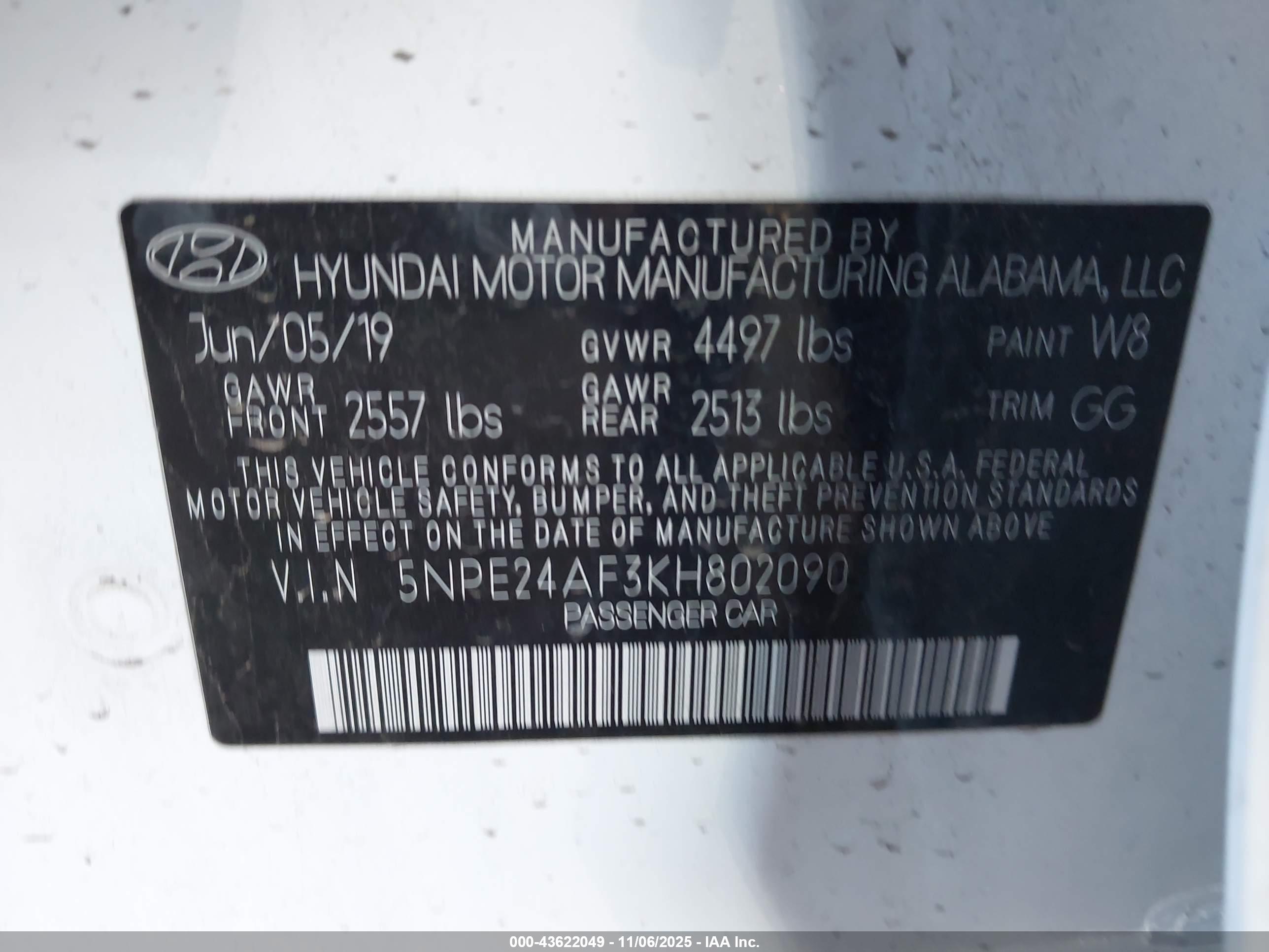 HYUNDAI SONATA image 9