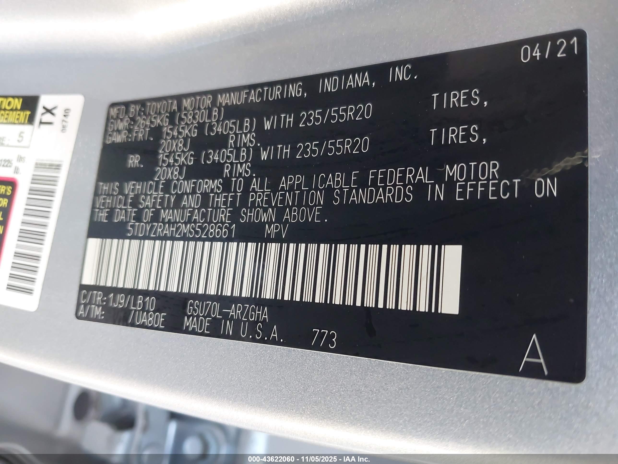 TOYOTA HIGHLANDER image 9
